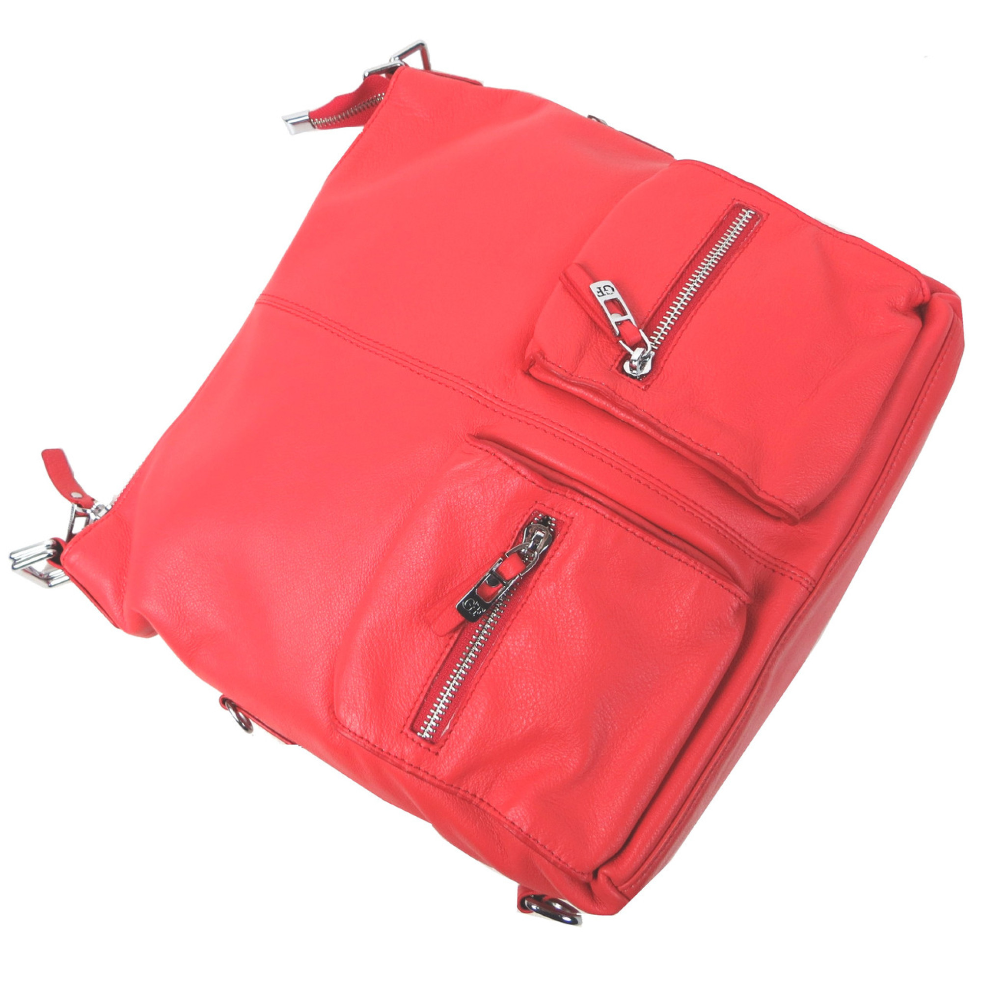 Жіноча шкіряна сумка Giorgio Ferretti коралова - 3 - Robinzon.ua