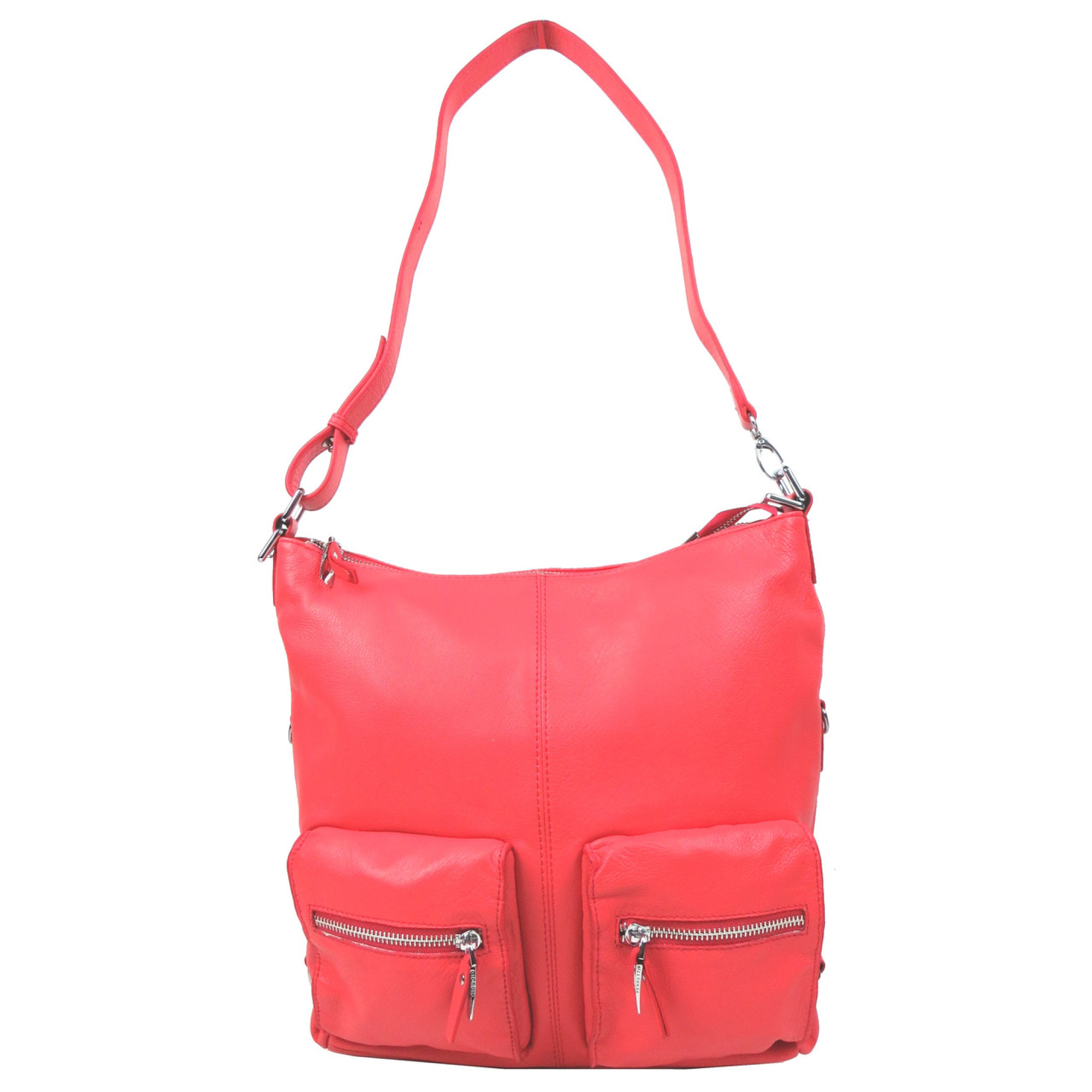 Жіноча шкіряна сумка Giorgio Ferretti коралова - 1 - Robinzon.ua