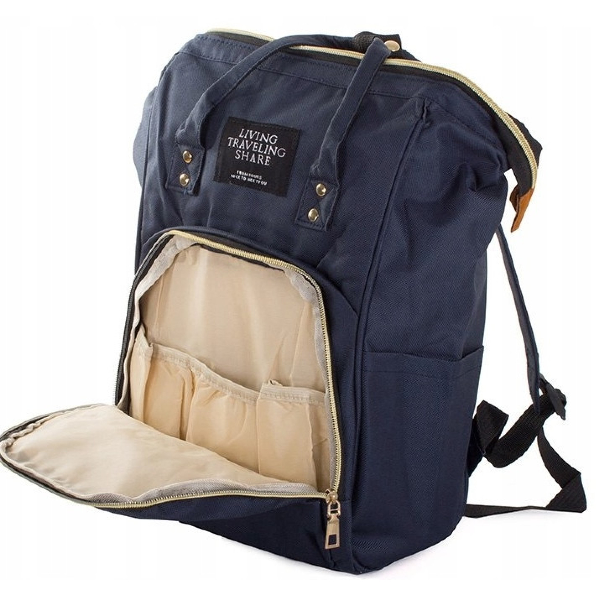 Рюкзак-сумка для мами 12L Living Traveling Share синій - 6 - Robinzon.ua