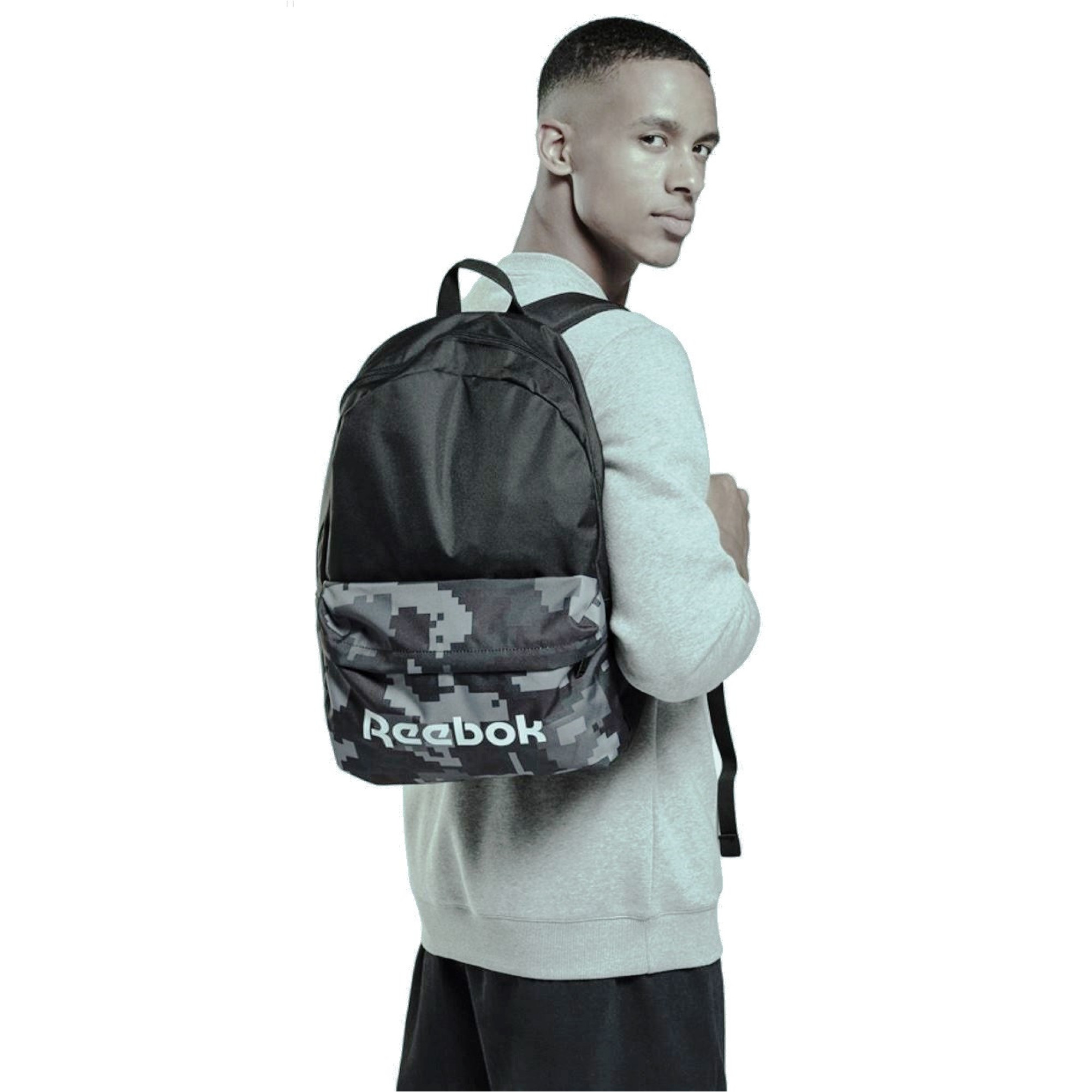 Спортивный рюкзак 24L Reebok Act Core черный с серым - 2 - Robinzon.ua