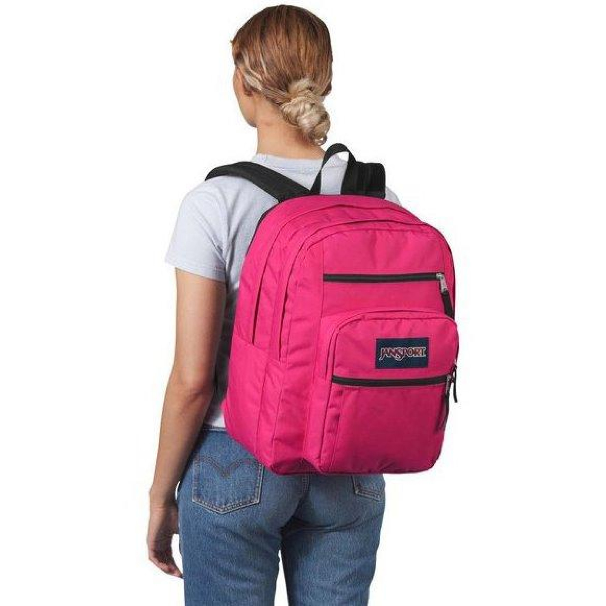 Міський рюкзак 34L Jansport Backpack Big Student рожевий - 1 - Robinzon.ua