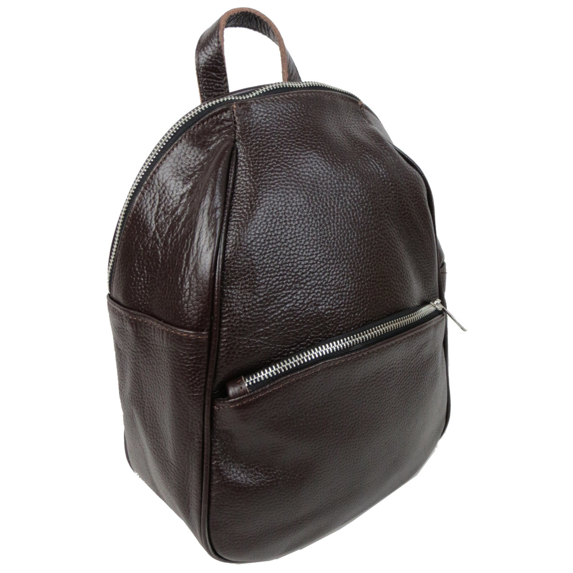 Шкіряний жіночий рюкзак 9L Borsacomoda коричневий - 2 - Robinzon.ua