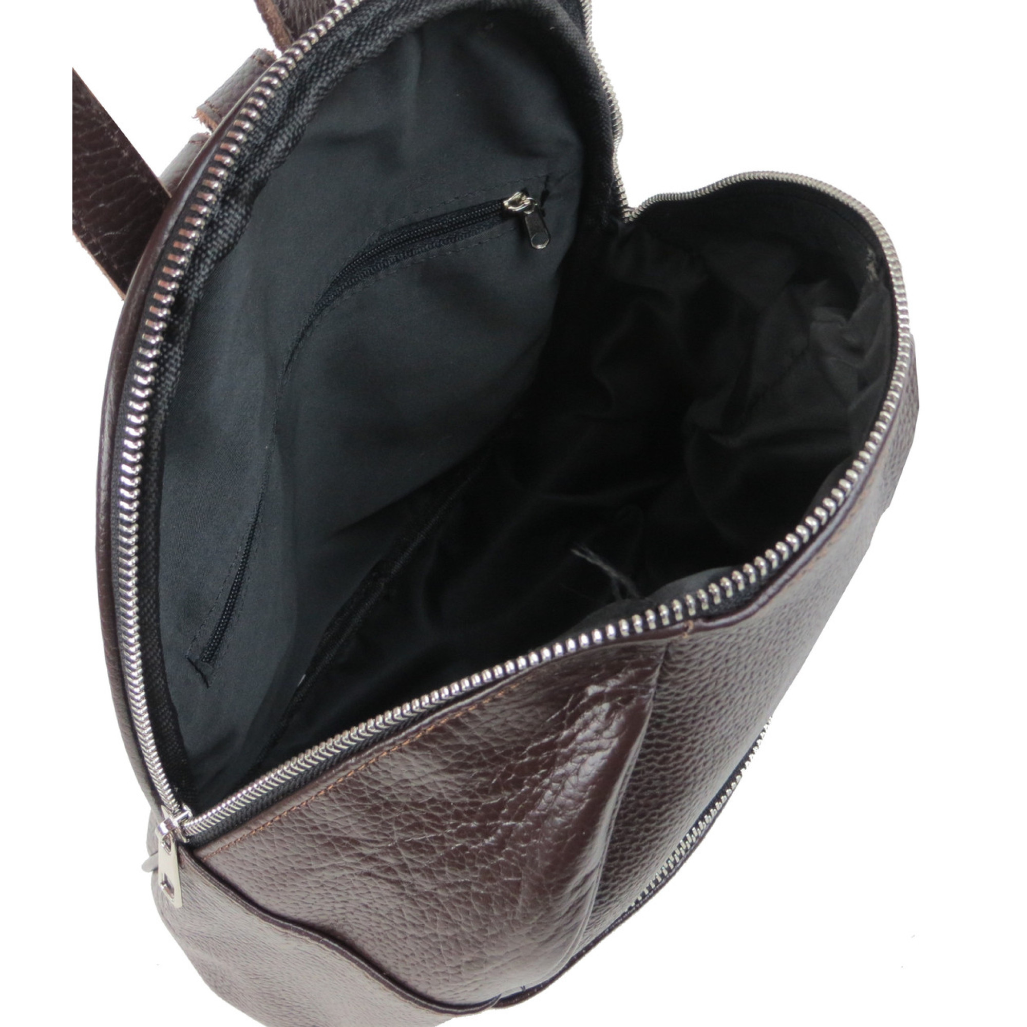 Шкіряний жіночий рюкзак 9L Borsacomoda коричневий - 5 - Robinzon.ua