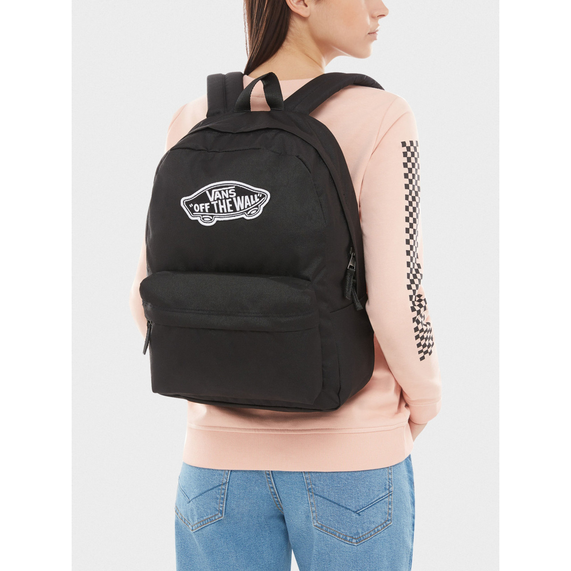 Рюкзак Vans черный с аппликацией 22 л. Vans Realm Backpack Black - 3 - Robinzon.ua