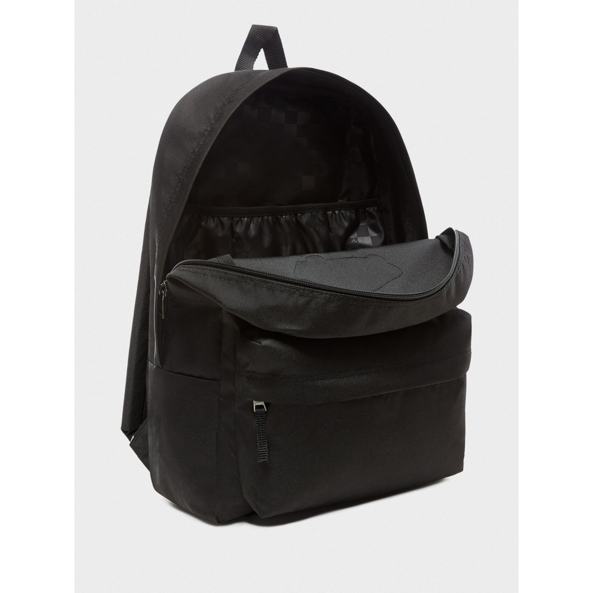 Рюкзак Vans черный с аппликацией 22 л. Vans Realm Backpack Black - 1 - Robinzon.ua