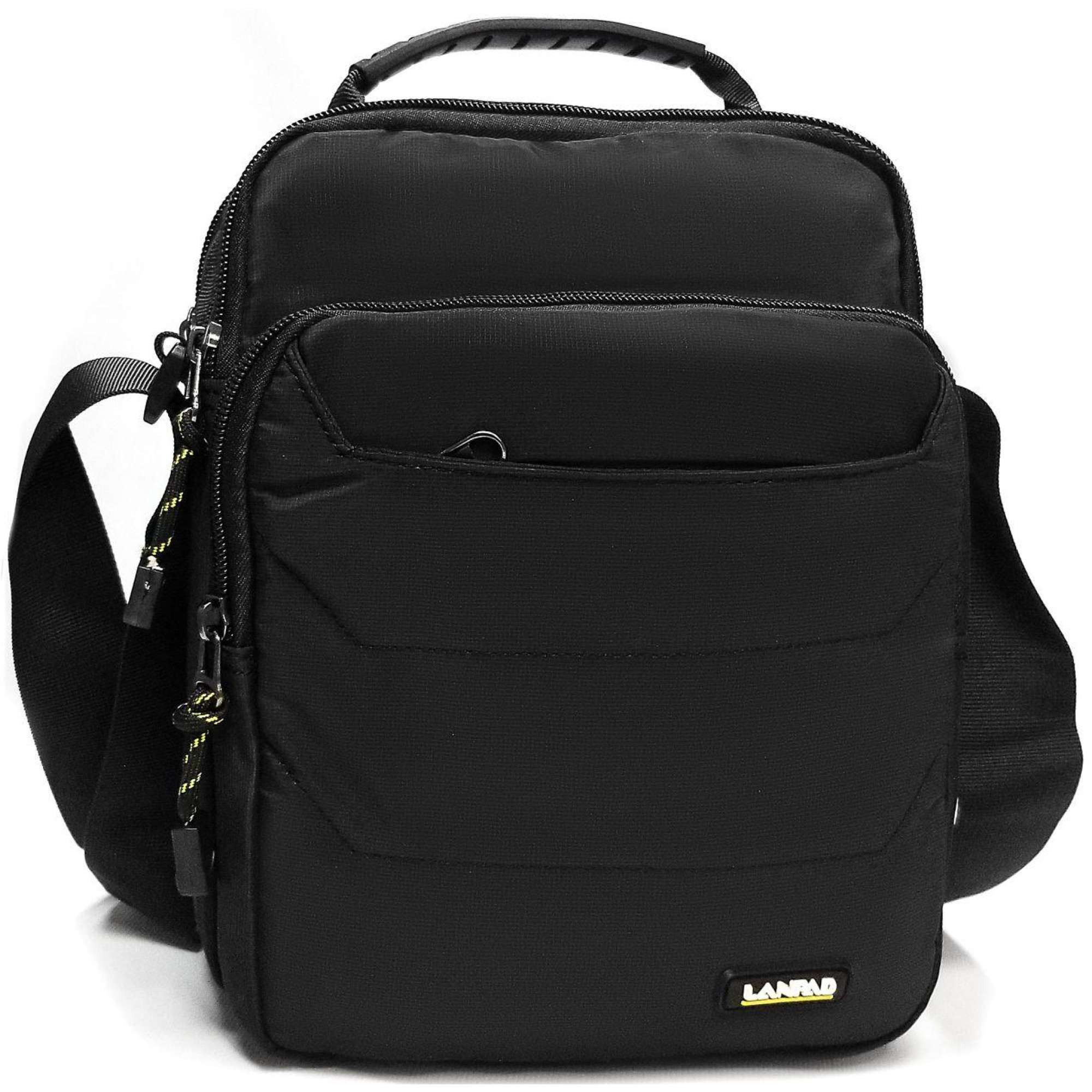 Чоловіча сумка на плече Lanpad чорна - Robinzon.ua