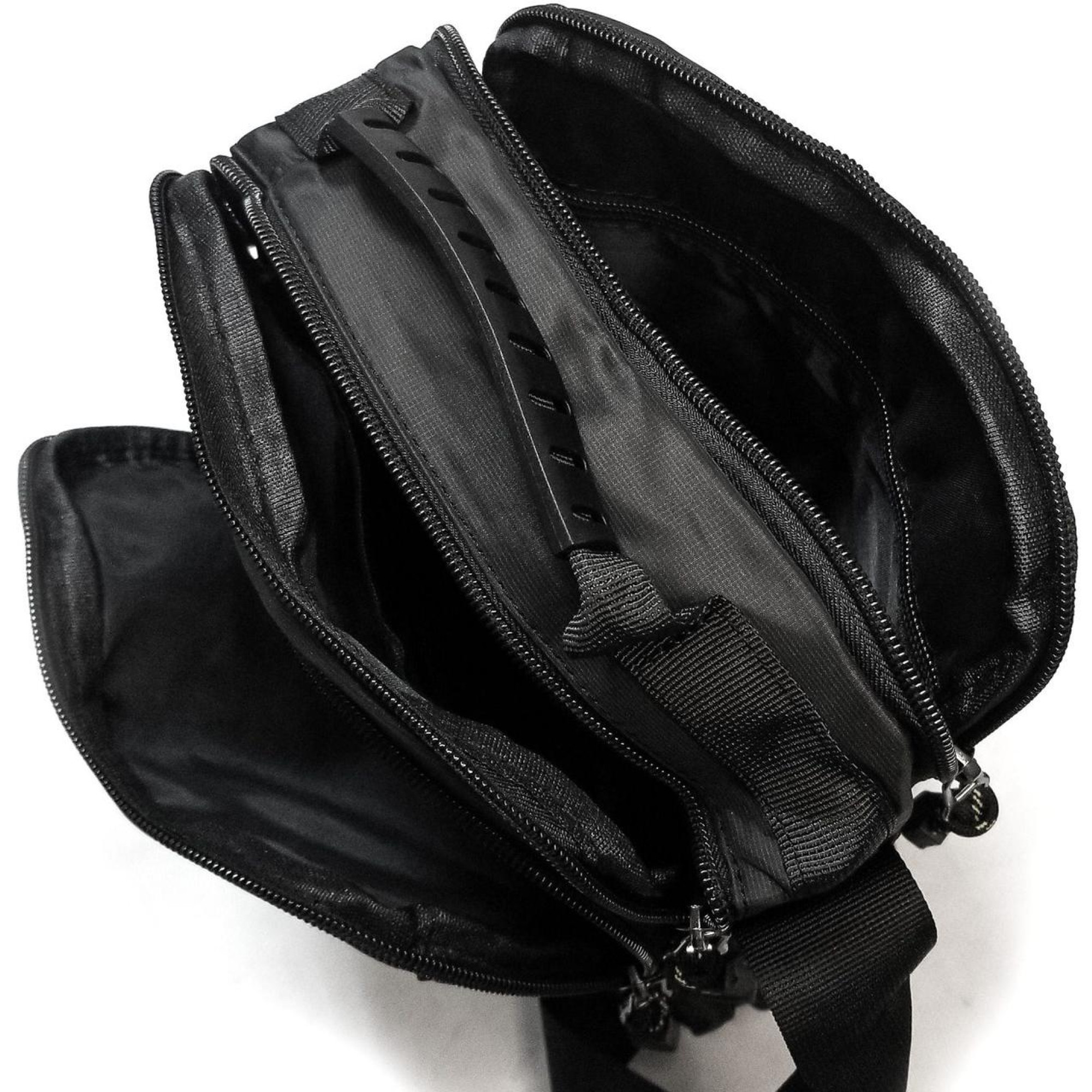 Чоловіча сумка на плече Lanpad чорна - 3 - Robinzon.ua