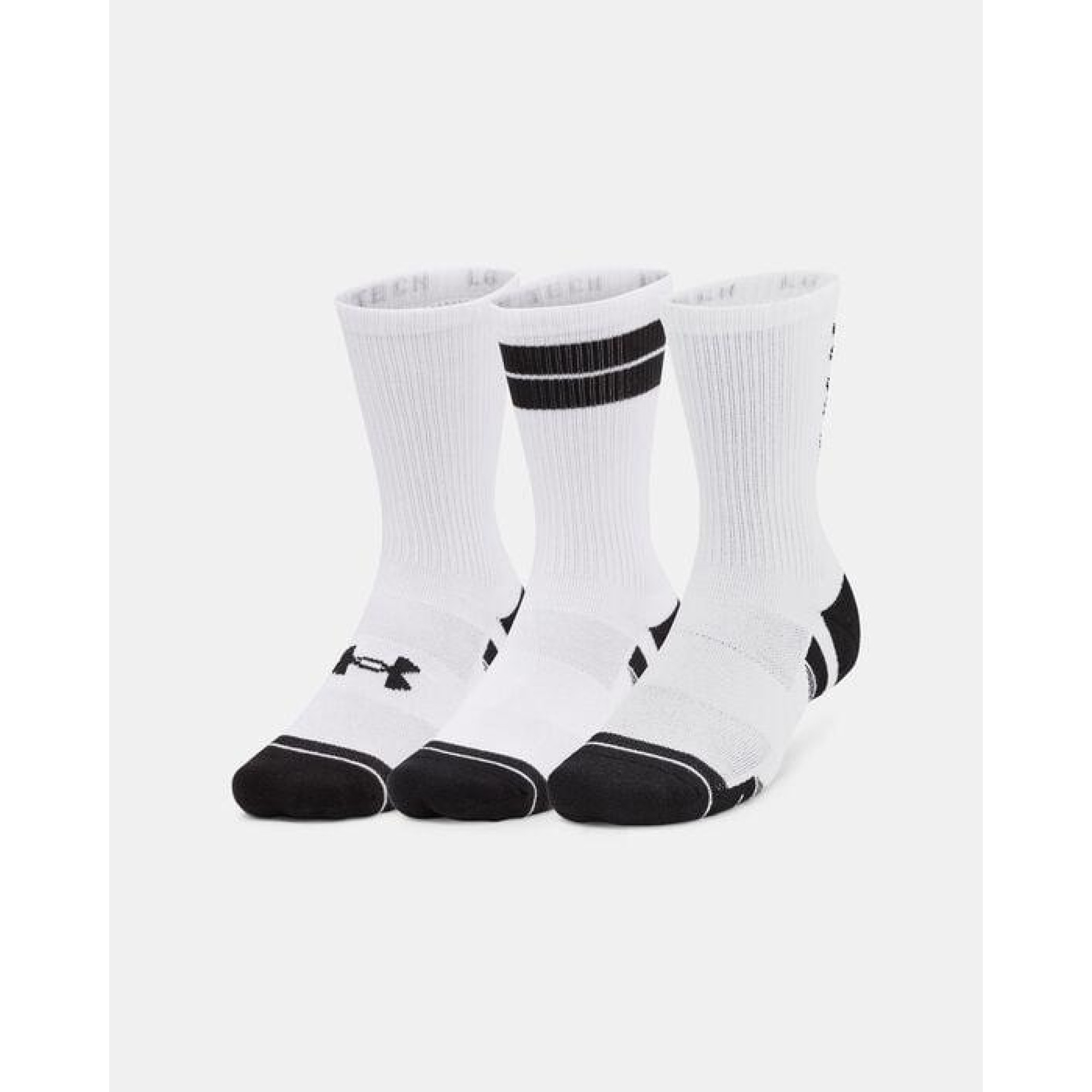 Шкарпетки UA Perf Tech Nov 3pk Crew Білий M (1379515-101 M) - Robinzon.ua