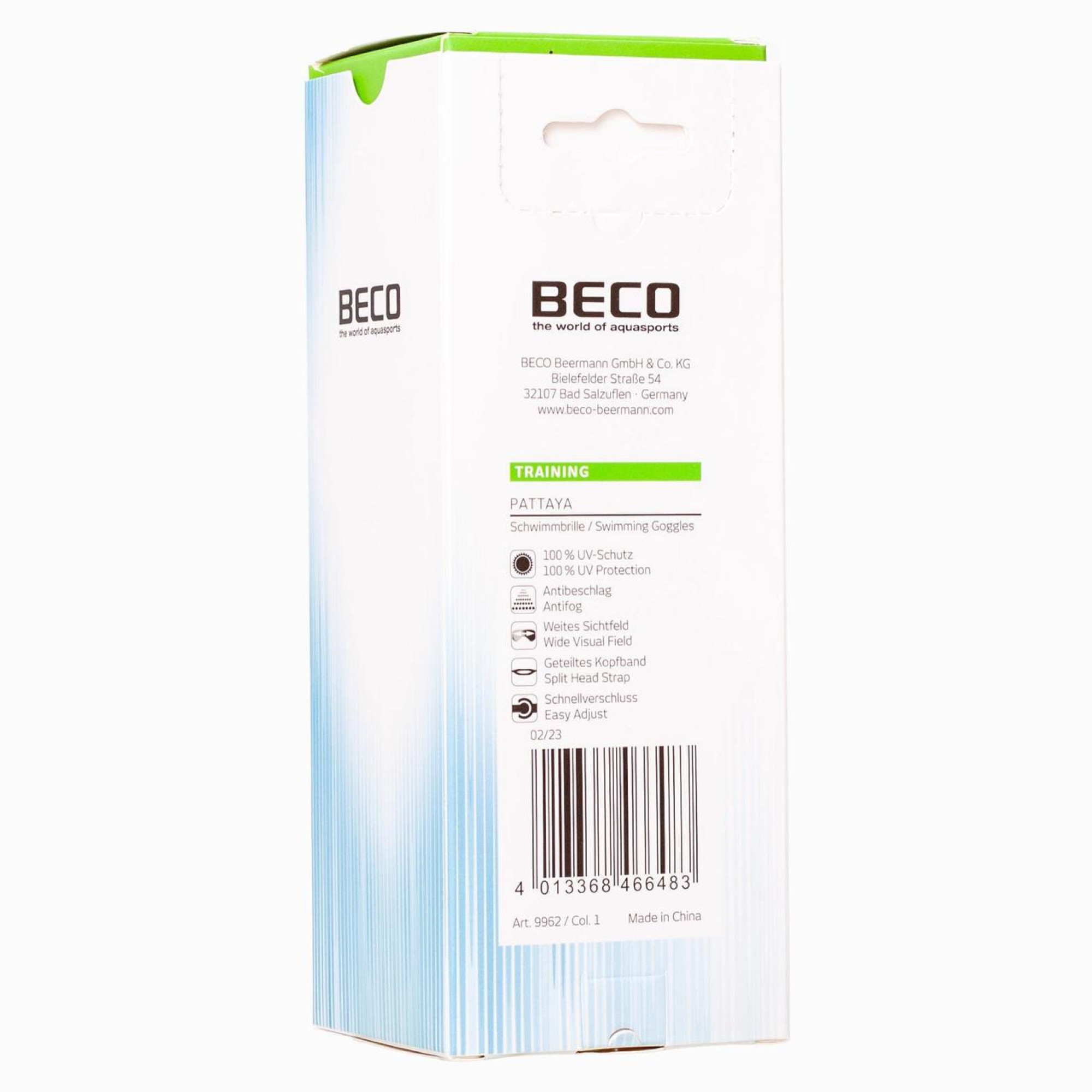 Окуляри для плавання Beco Pattaya Білий - 2 - Robinzon.ua