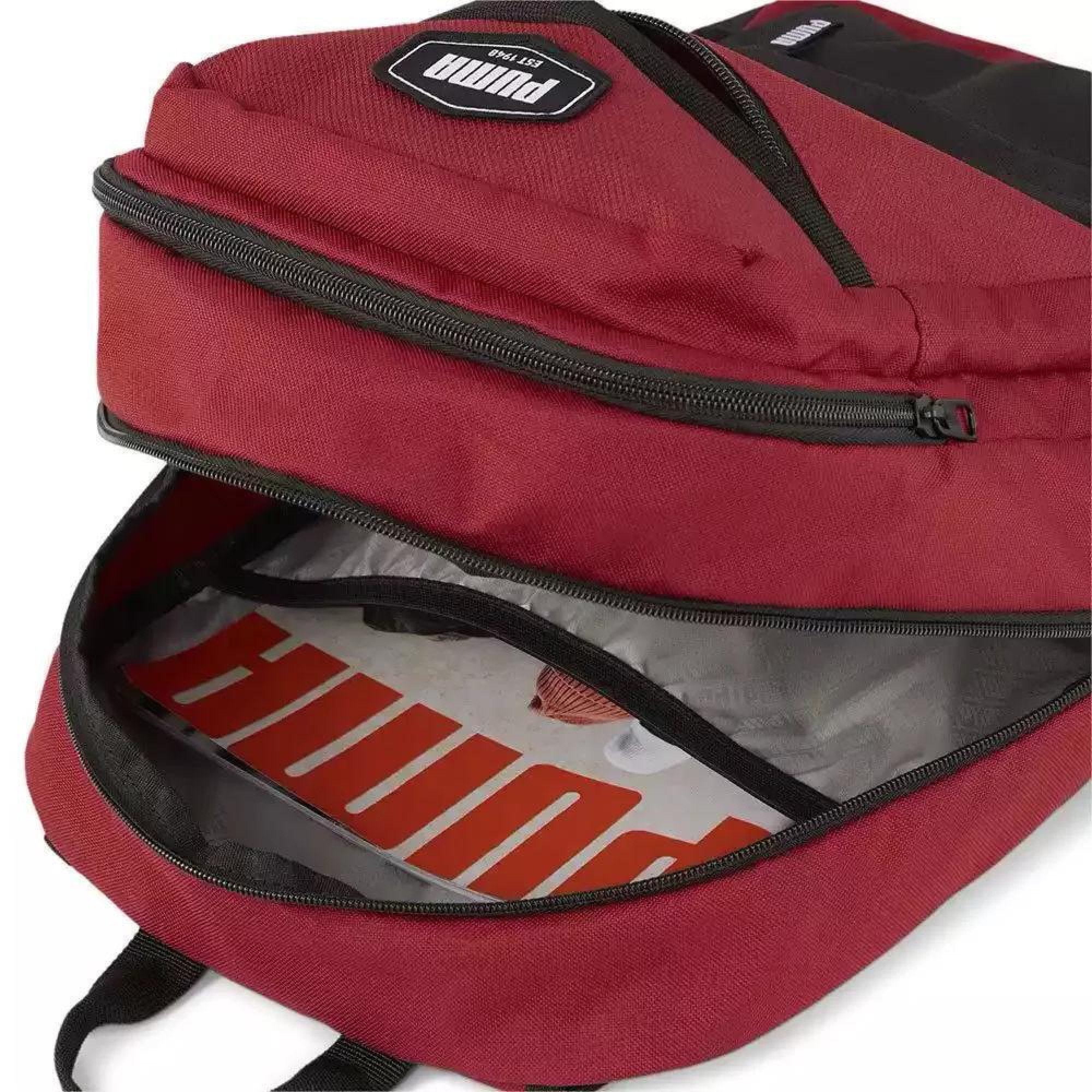 Рюкзак Puma Deck Backpack II 24,5L червоний, чорний Уні 47x30x16,5 см 090338-07 - 2 - Robinzon.ua
