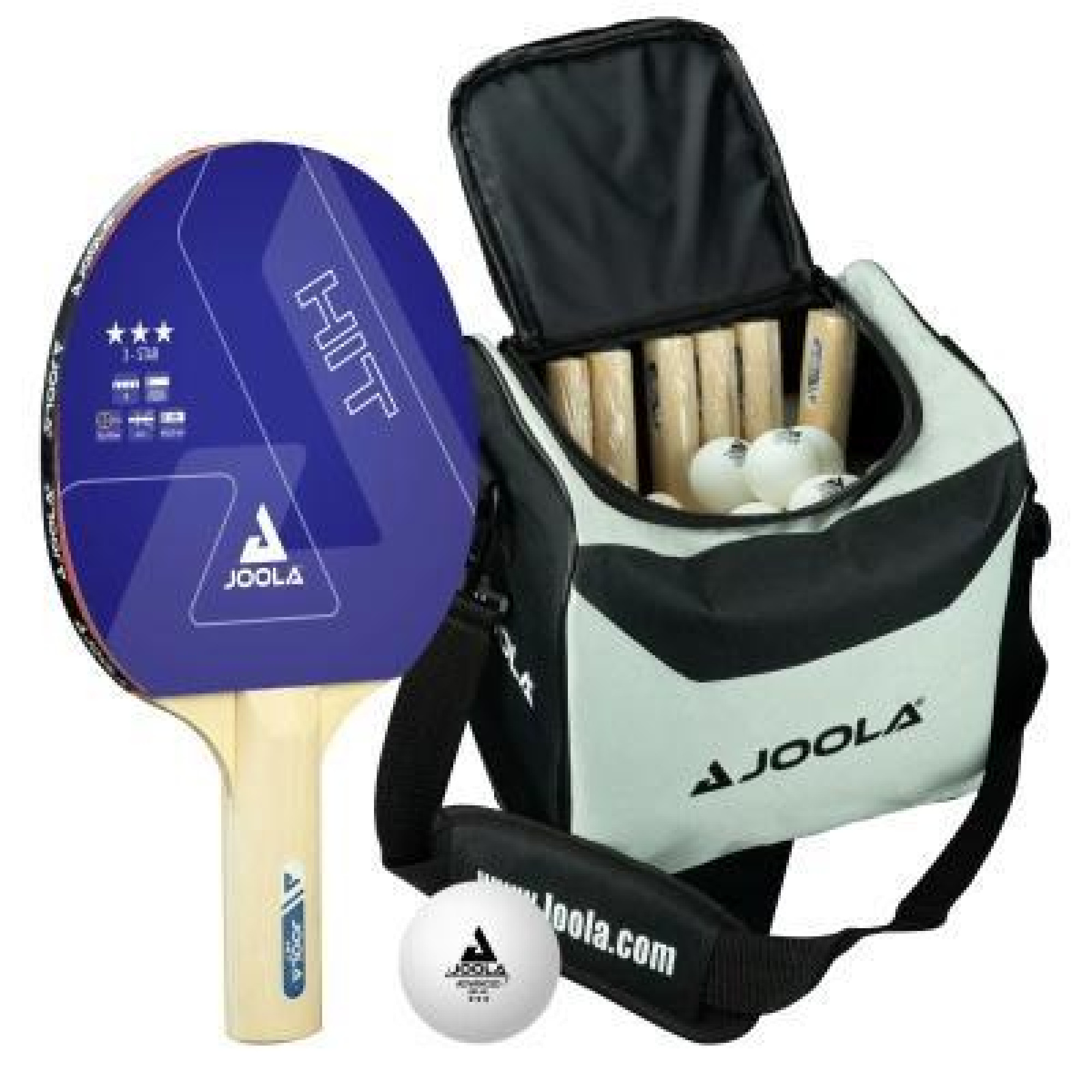 Набір для настільного тенісу Joola Bag Set Hit 14 Bats 30 Balls (930810) - Robinzon.ua
