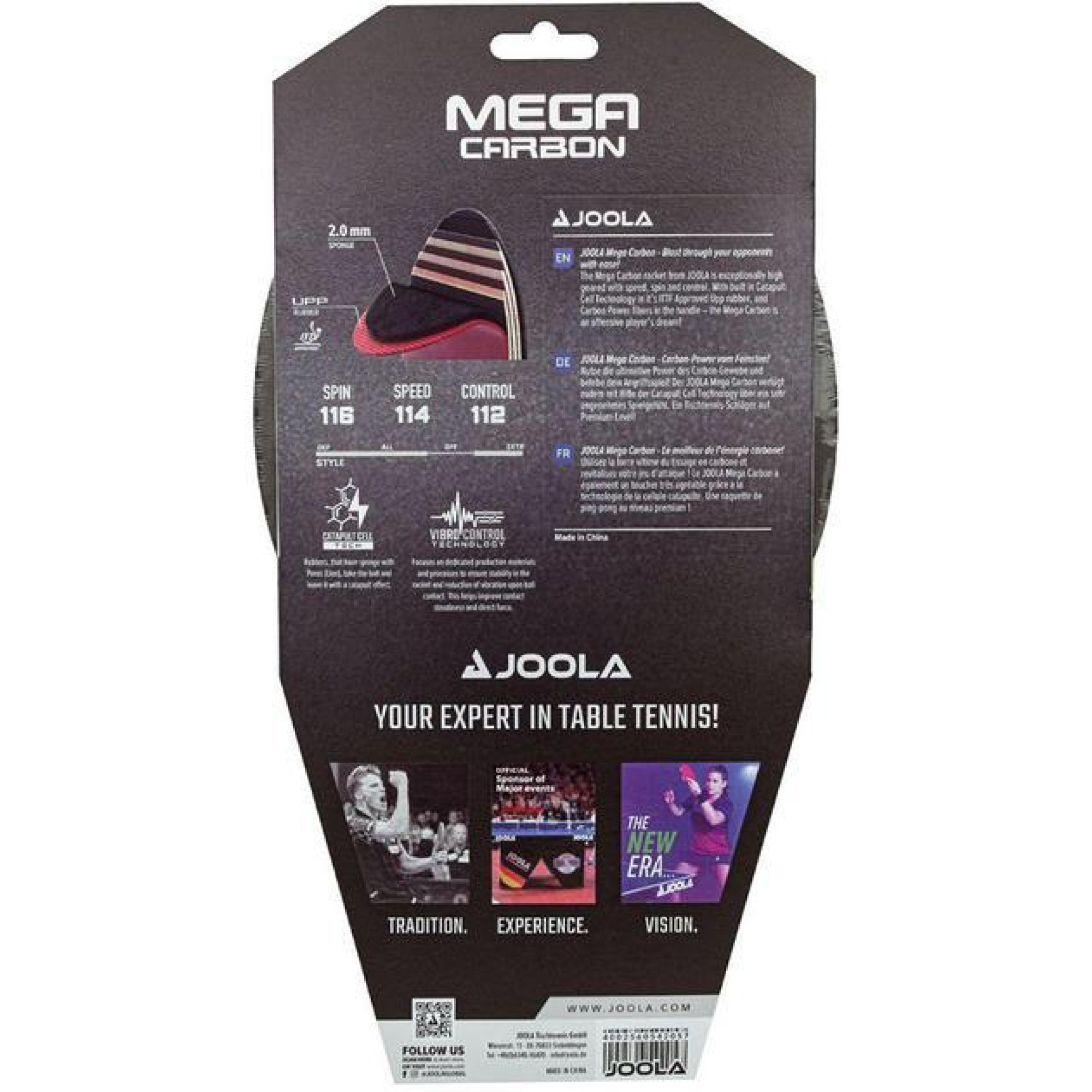 Ракетка для настільного тенісу Joola Mega Carbon (930759) - 2 - Robinzon.ua