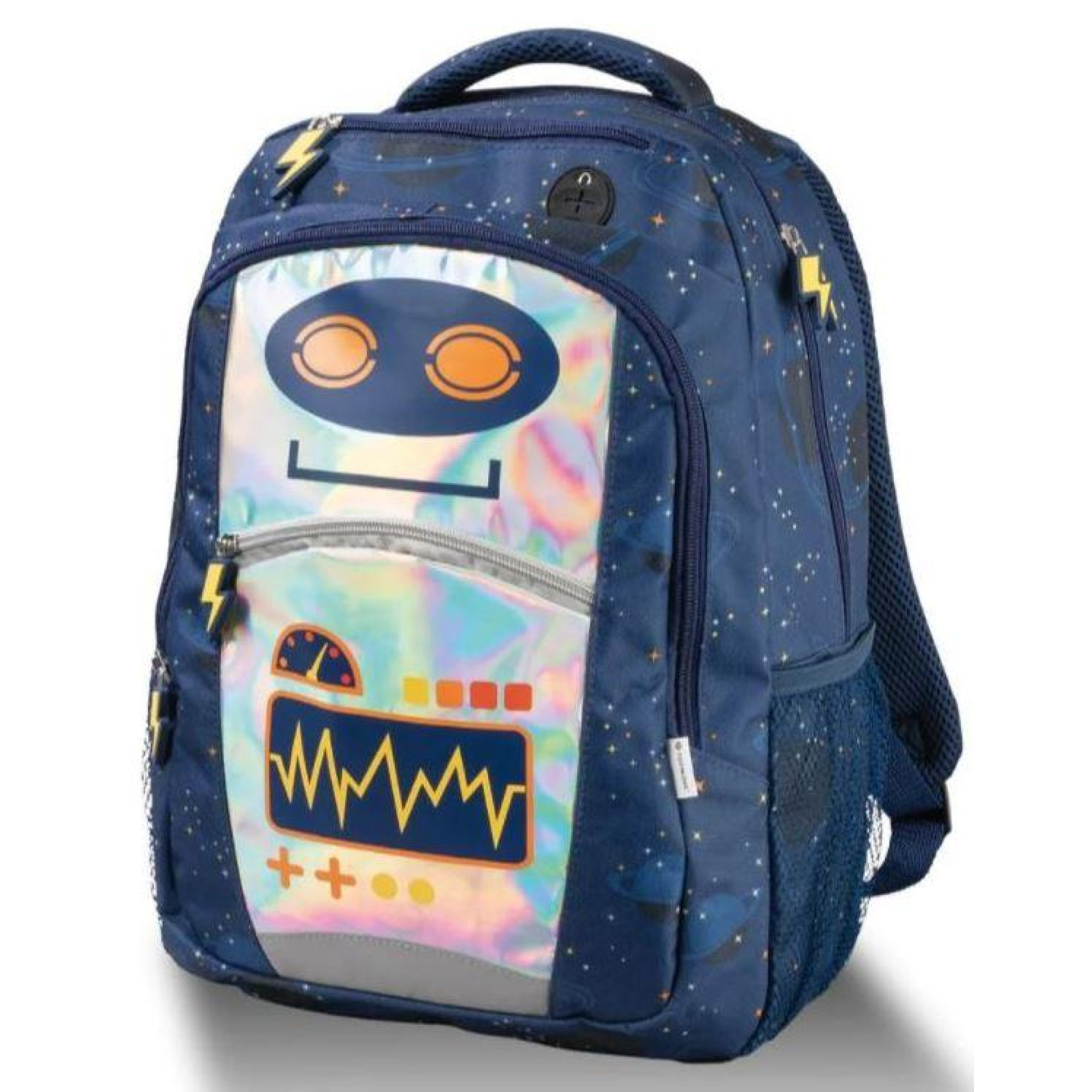 Легкий шкільний рюкзак із роботом Topmove 16L синій - Robinzon.ua