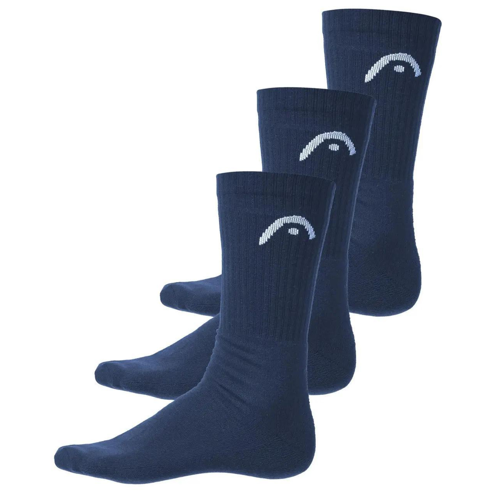 Чоловічі Шкарпетки Head ALL SPORTS TRAINING CREW 3P темно-синій Уні 43-46 701229015-003 43-46 - Robinzon.ua