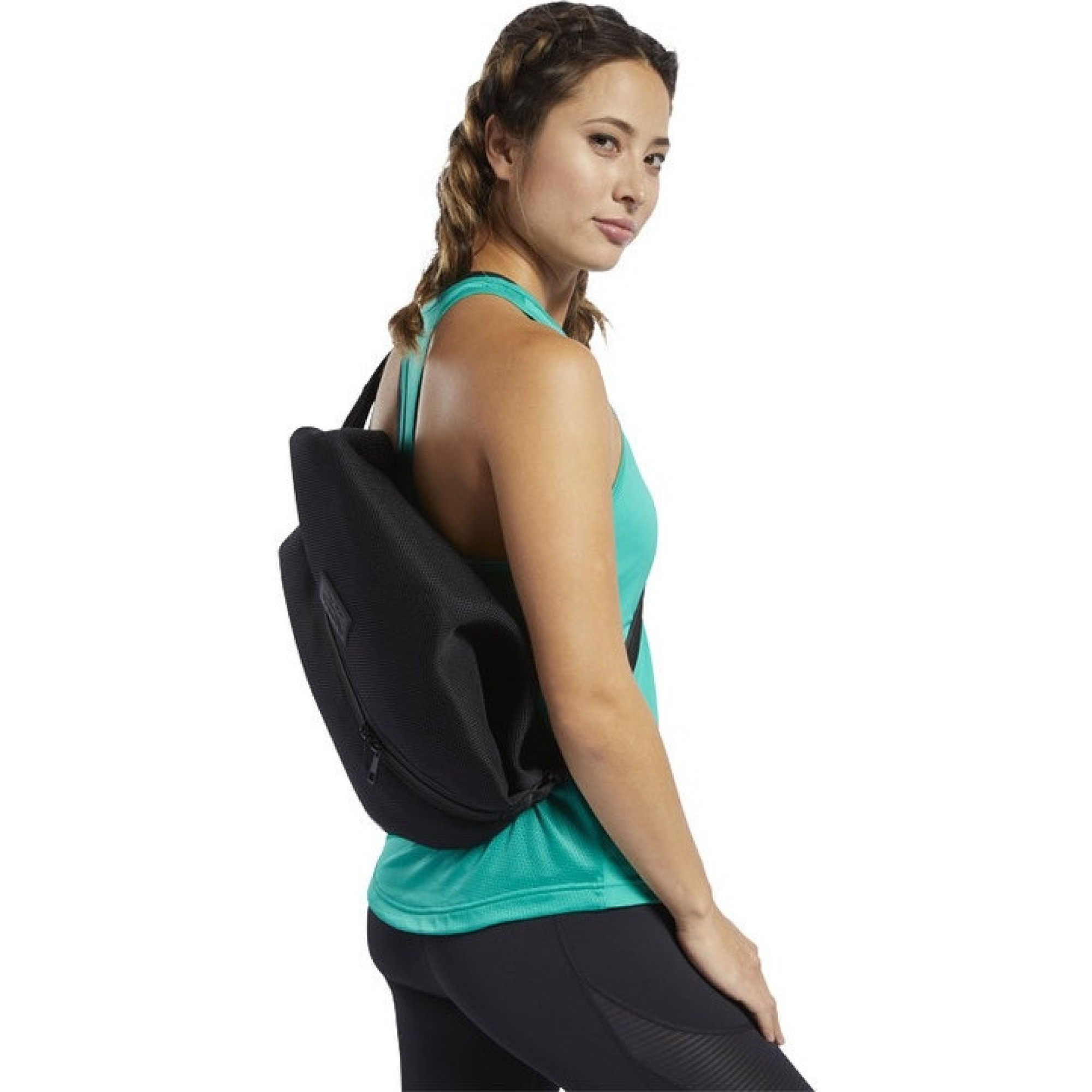 Спортивна сітчаста сумка-рюкзак, торбинка 17L Reebok чорний - 3 - Robinzon.ua