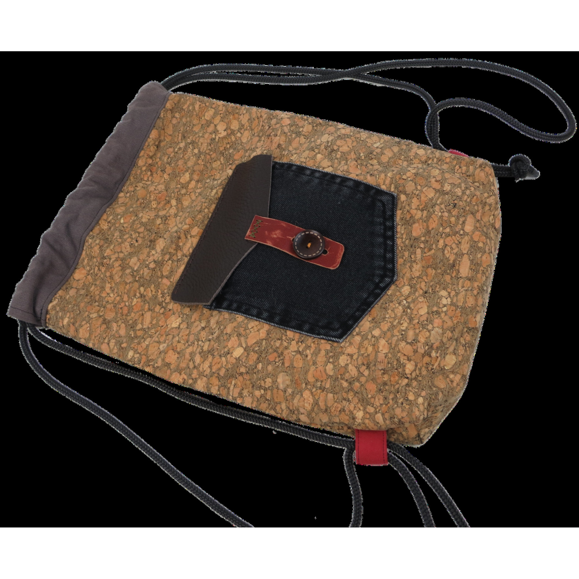 Дизайнерська торбинка, дизайнерский рюкзак, торба ручної роботи з котону та коркового дерева. - 4 - Robinzon.ua