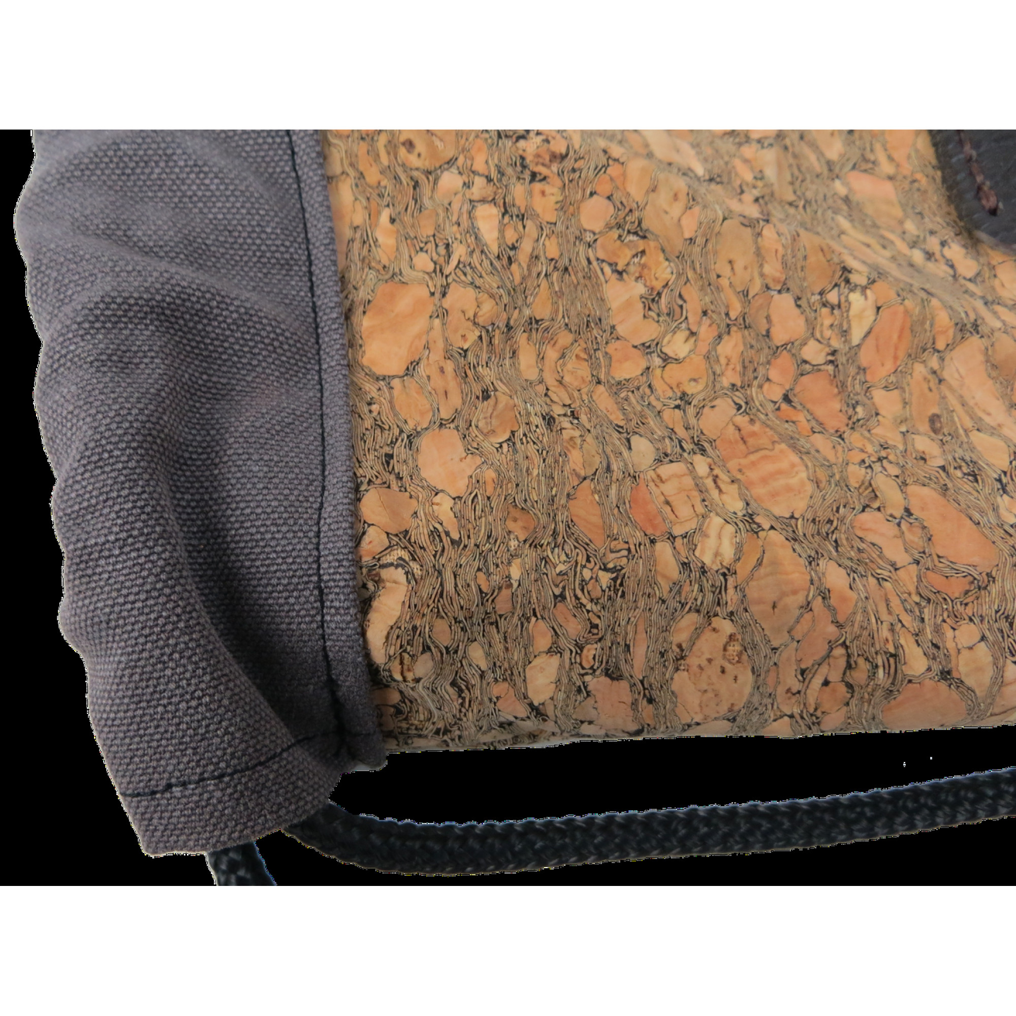 Дизайнерська торбинка, дизайнерский рюкзак, торба ручної роботи з котону та коркового дерева. - 6 - Robinzon.ua