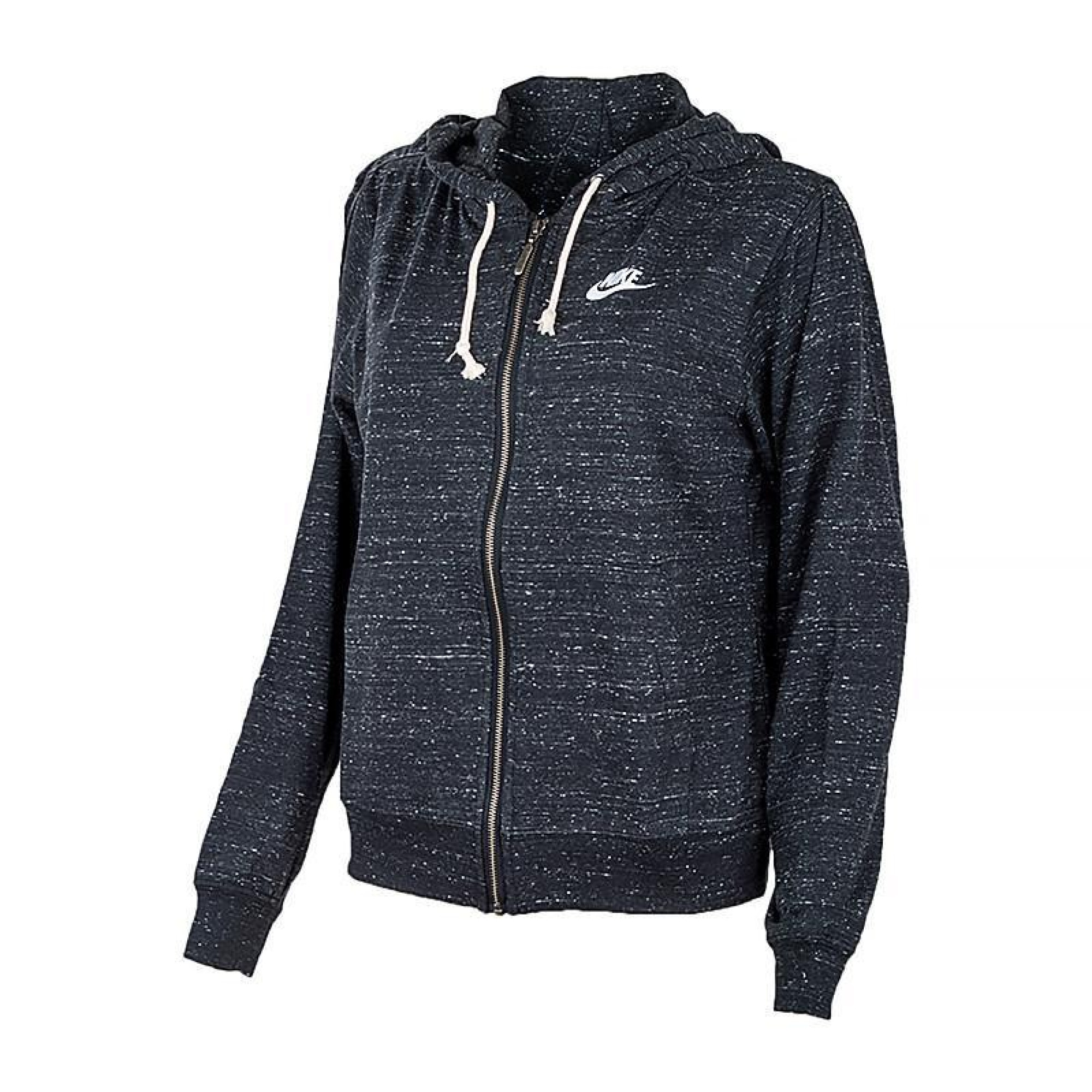 Жіноча Толстовка Nike W NSW GYM VNTG EASY FZ HOODIE Чорний M (DM6386-010 M) - Robinzon.ua
