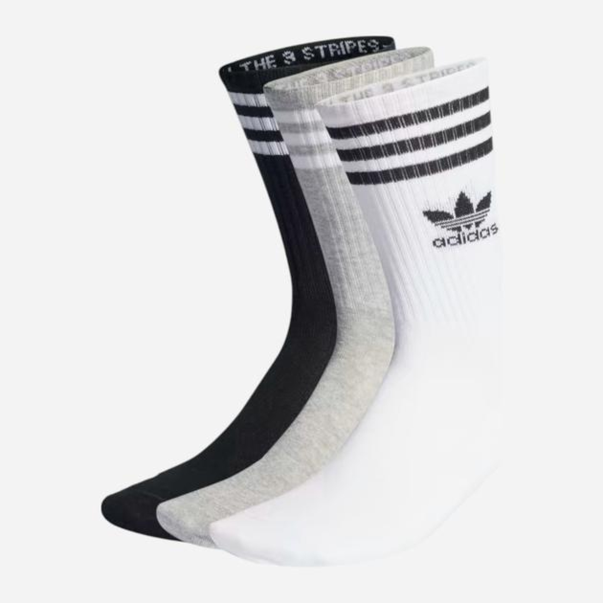 Шкарпетки Adidas CREW SOCK 3STR білий сірий, чорний Уні (37-39) IL5023 37-39 - 1 - Robinzon.ua