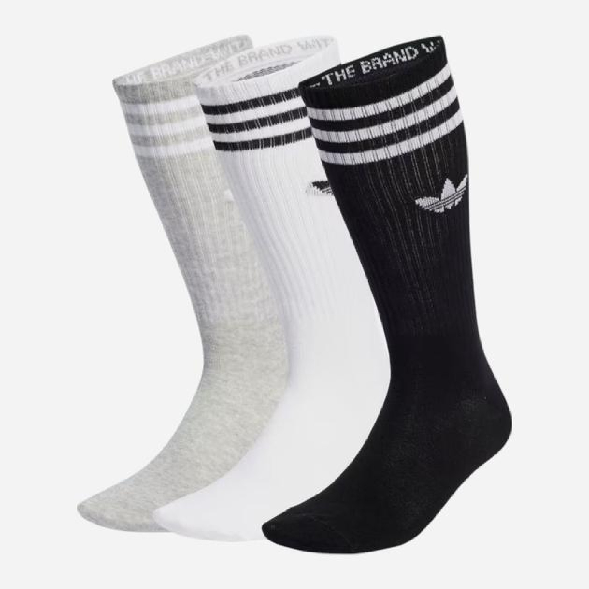 Шкарпетки Adidas HIGH CREW SOCK білий, сірий, чорний Уні XL (46-48) IU2653 46-48 - Robinzon.ua
