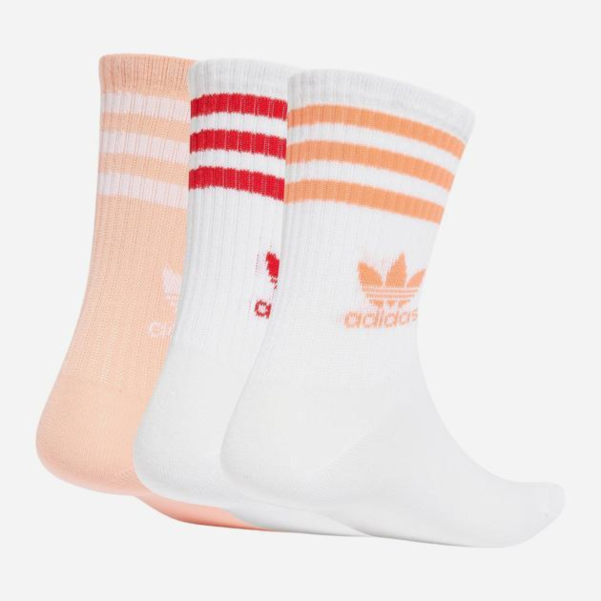 Носки Adidas CREW SOCK 3STR белый, розовый, красный  (46-48)  JI9472 46-48 - 1 - Robinzon.ua