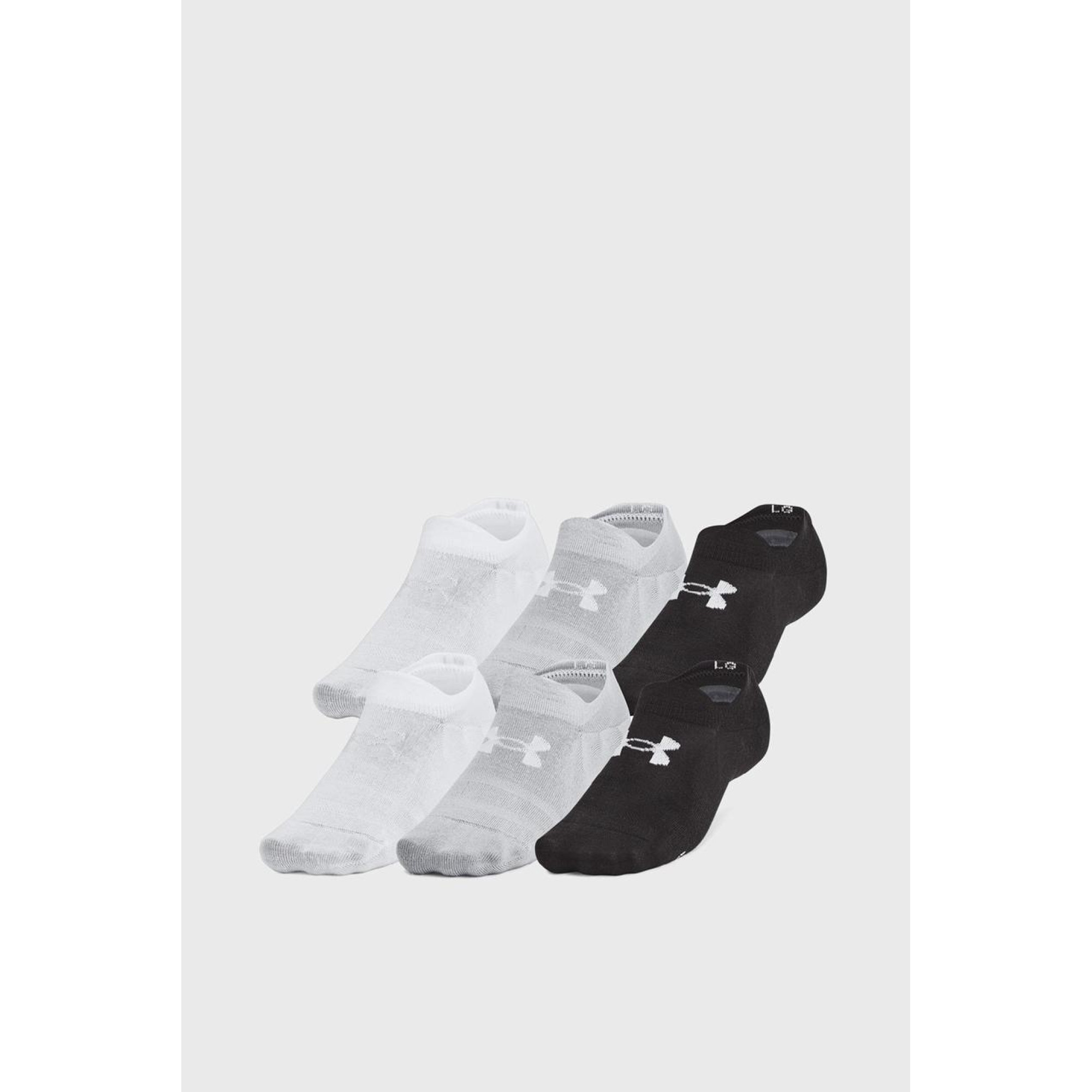 Шкарпетки UA Unisex Essential 6pk ULT Чорний L (1386240-002 L) - Robinzon.ua