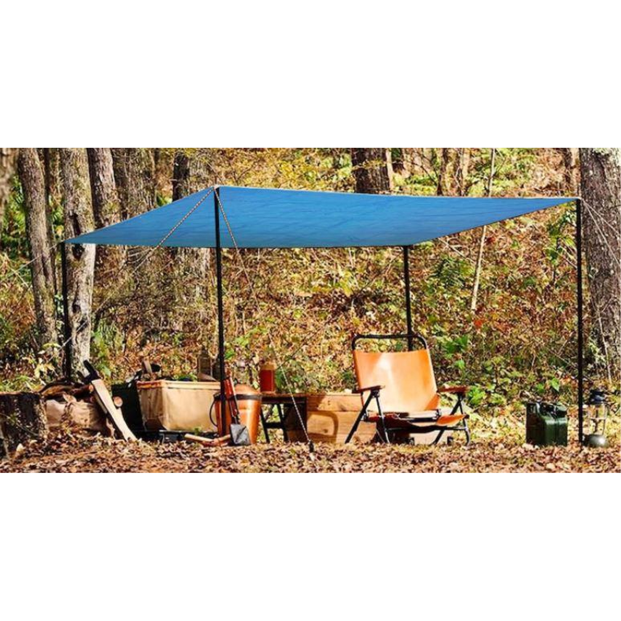 Великий кемпінговий, пляжний килимок Retoo 240х200 см ЧОРНИЙ - 6 - Robinzon.ua