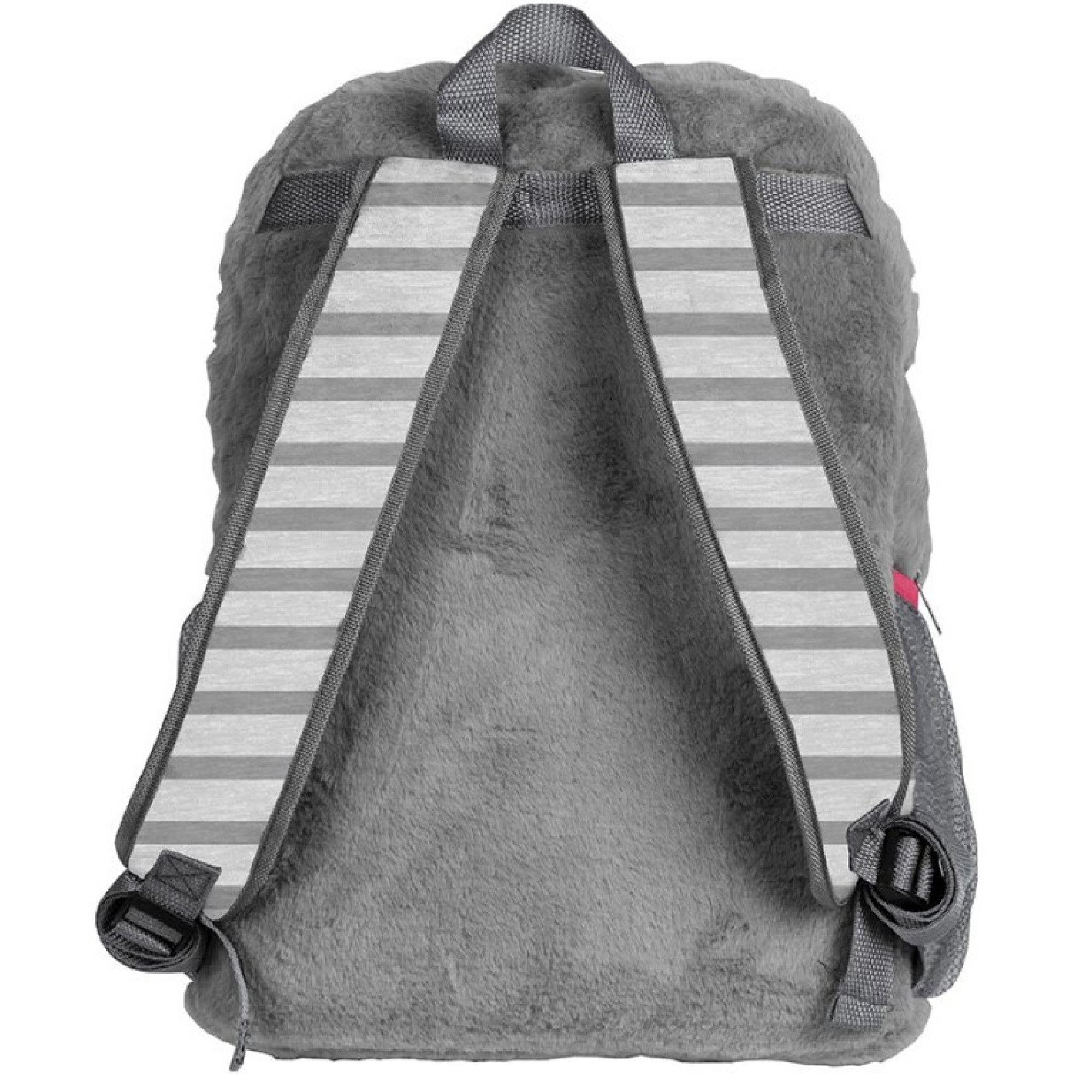 Плюшевий дитячий рюкзак для дівчинки 10L Paso сірий - 2 - Robinzon.ua