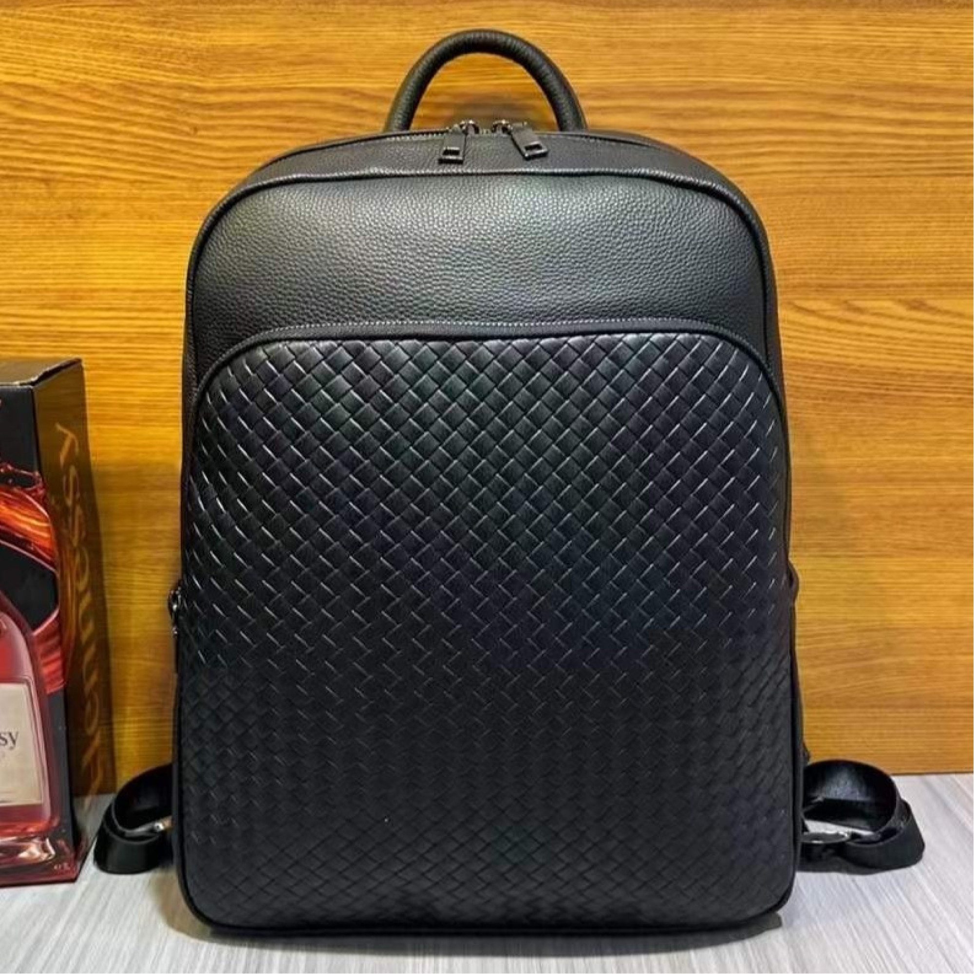 Рюкзак чоловічий шкіряний. Чорний міський рюкзак для ноутбука та документів Tiding Bag 22727 - Robinzon.ua