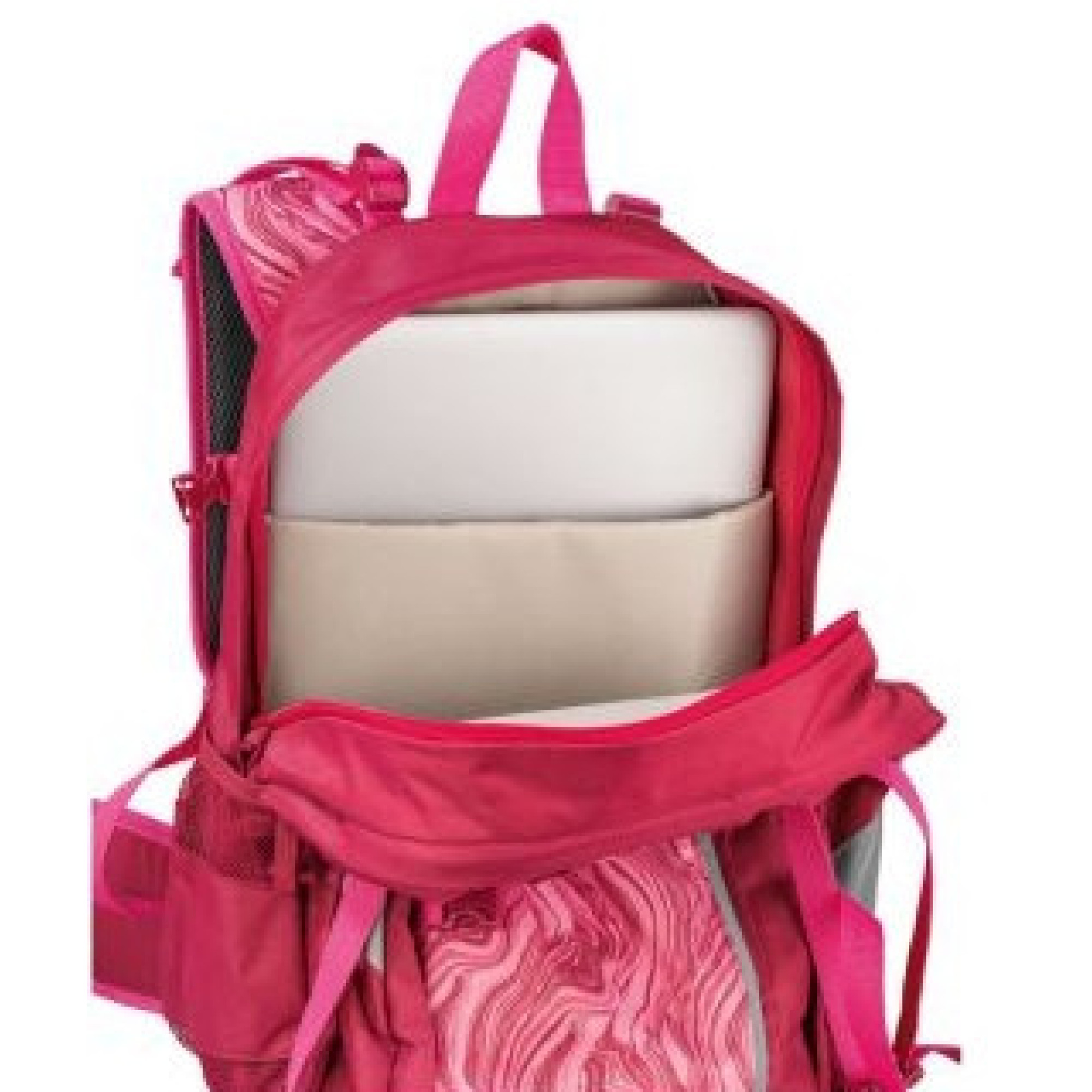 Женский рюкзак с усиленной спинкой 22L Topmove малиновый - 3 - Robinzon.ua