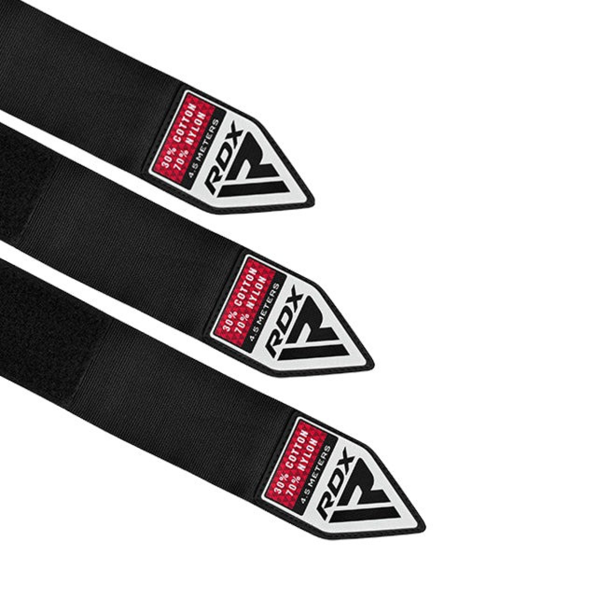 Бинти для боксу RDX RB Hand Wraps Combine 3 пари Black (4.5м.) - 2 - Robinzon.ua