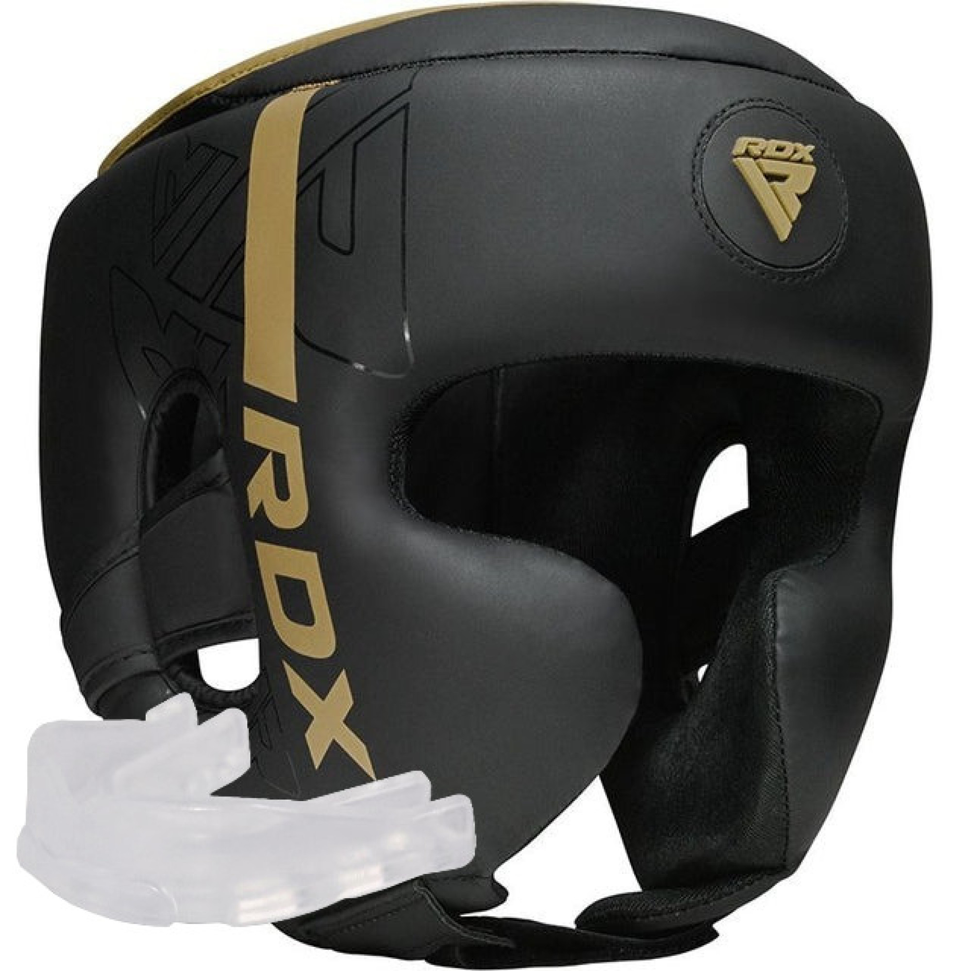 Боксерський шолом RDX F6 KARA Matte Golden S (капа в комплекті) - Robinzon.ua