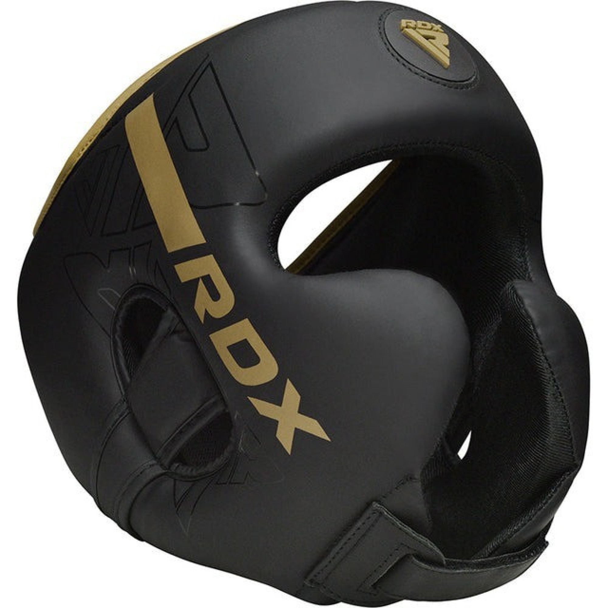 Боксерський шолом RDX F6 KARA Matte Golden S (капа в комплекті) - 1 - Robinzon.ua