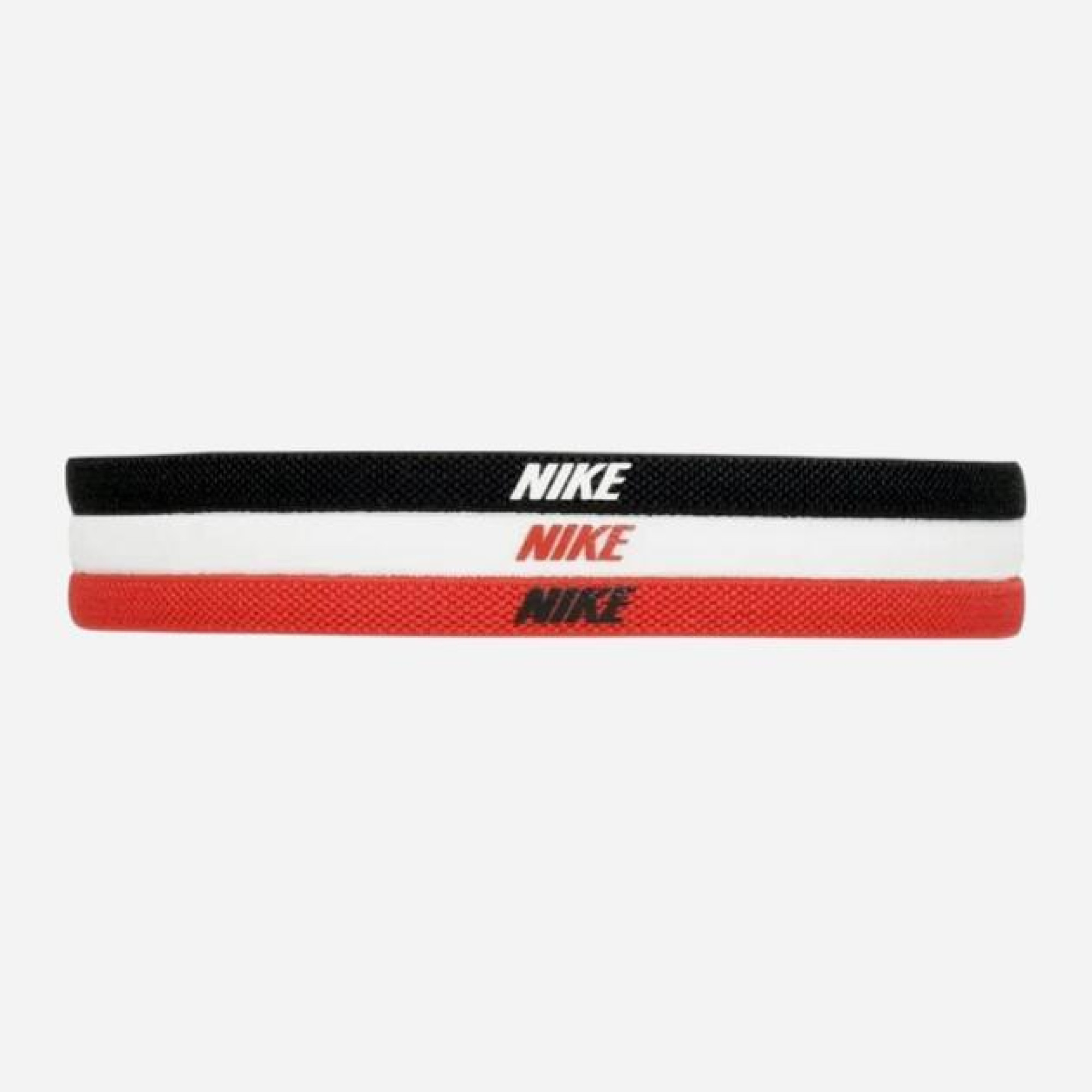 Пов'язка на голову Nike Headbands 2.0 3PK чорний, білий, червоний Уні One Size N.100.4529.083.OS - Robinzon.ua