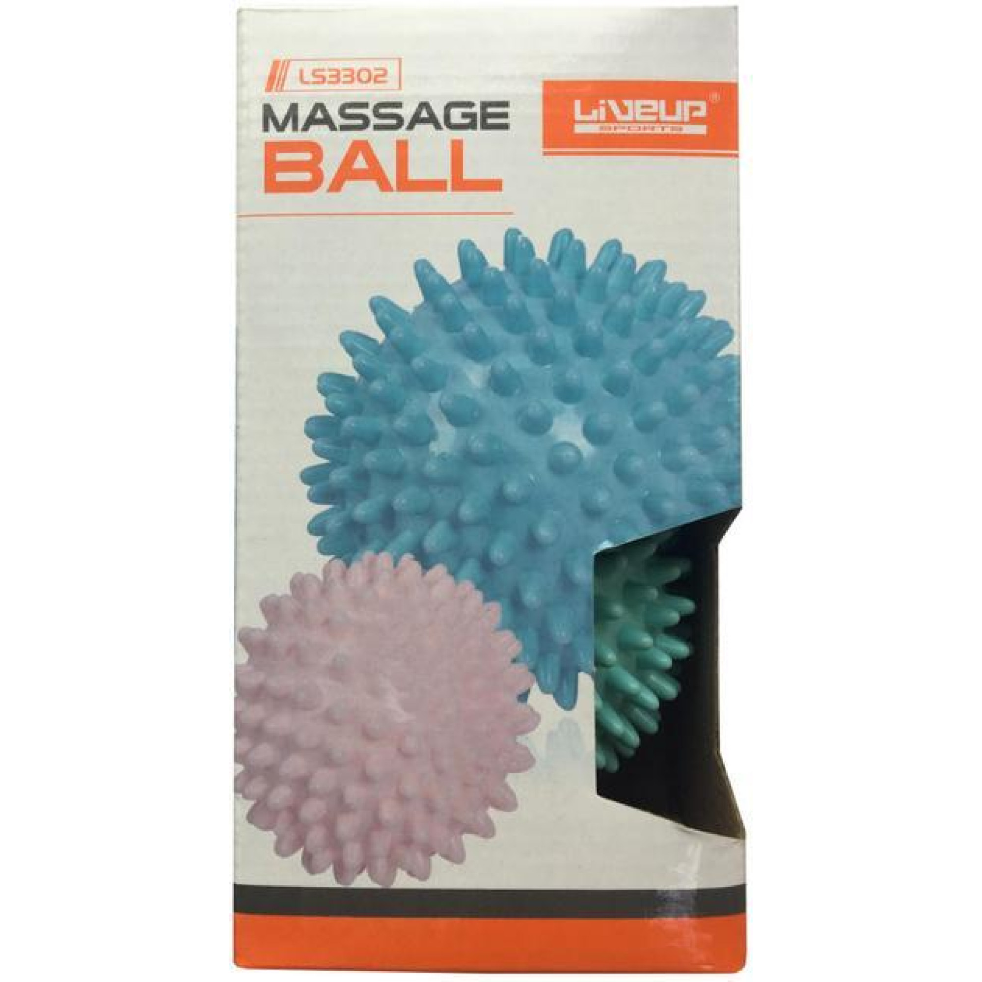 Набір масажних мячів LiveUp MASSAGE BALL Рожевий, Блакитний 7 см і 9 см (LS3302-bp) - 2 - Robinzon.ua