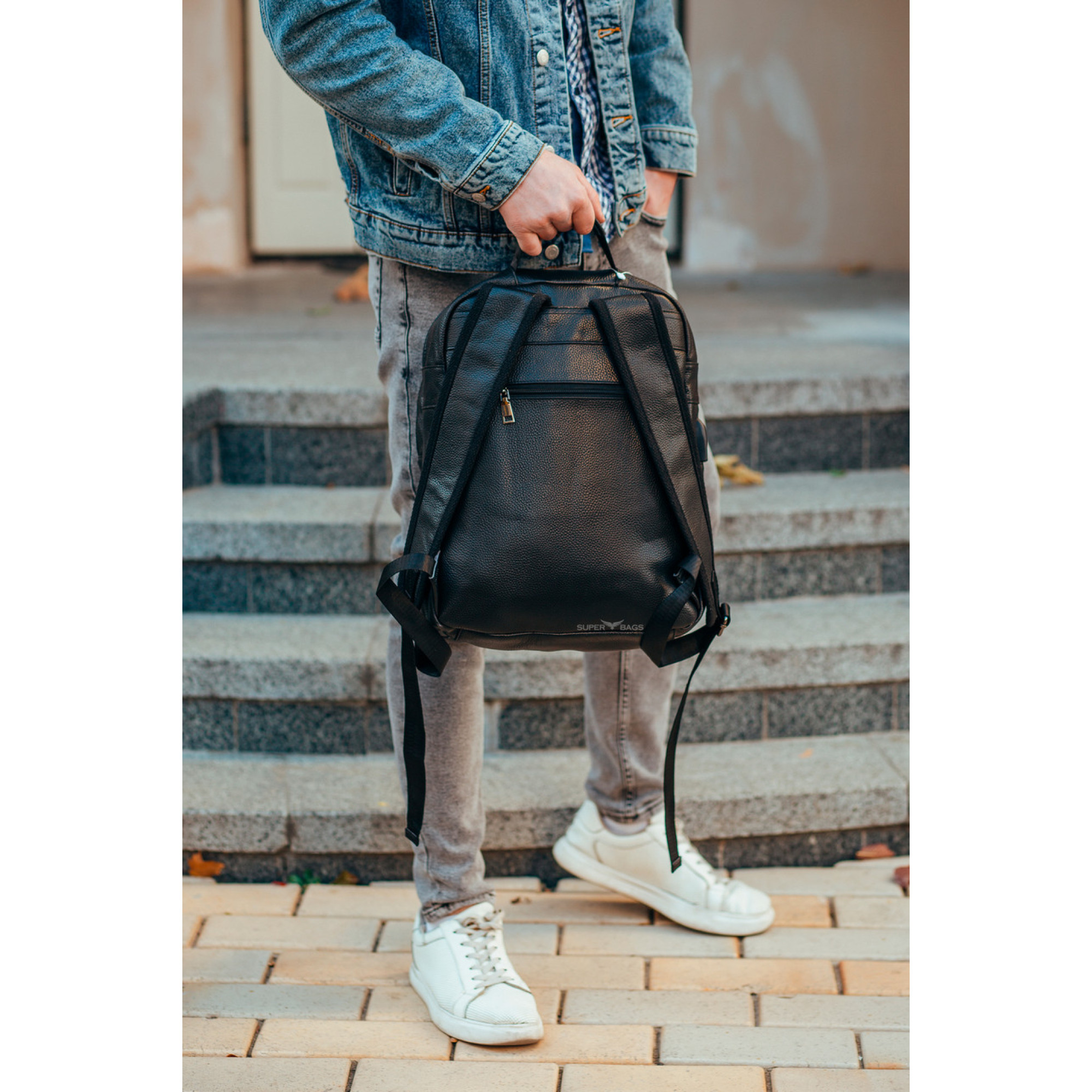 Чоловічий шкіряний рюкзак для поїздок і прогулянок Tiding Bag B72-57357 чорний - 1 Чоловічий шкіряний рюкзак для поїздок і прогулянок Tiding Bag B72-57357 чорний - 1 - Robinzon.ua