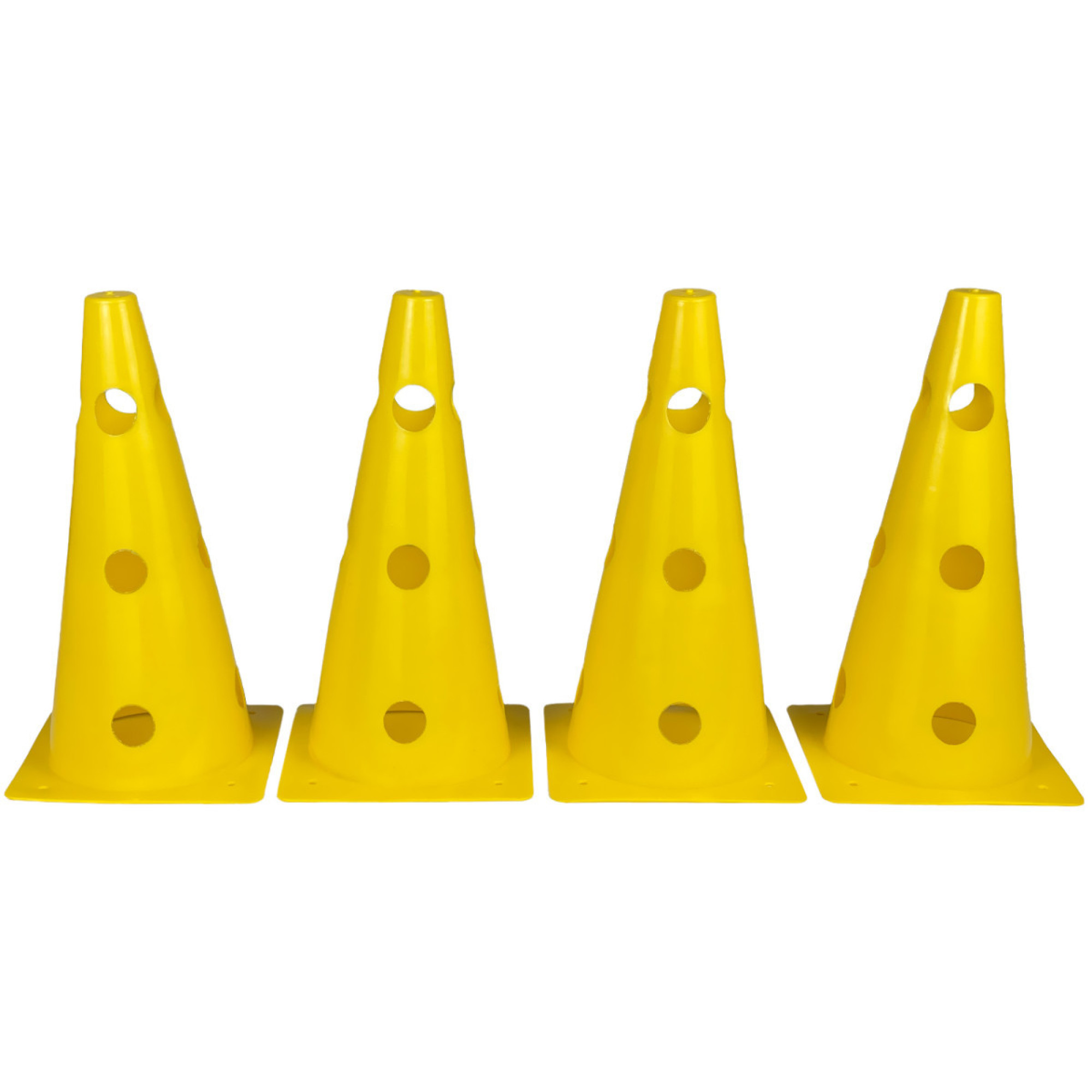 Конуси-фішки спортивні EasyFit 31 см (набір з 4 штук) жовті - Robinzon.ua