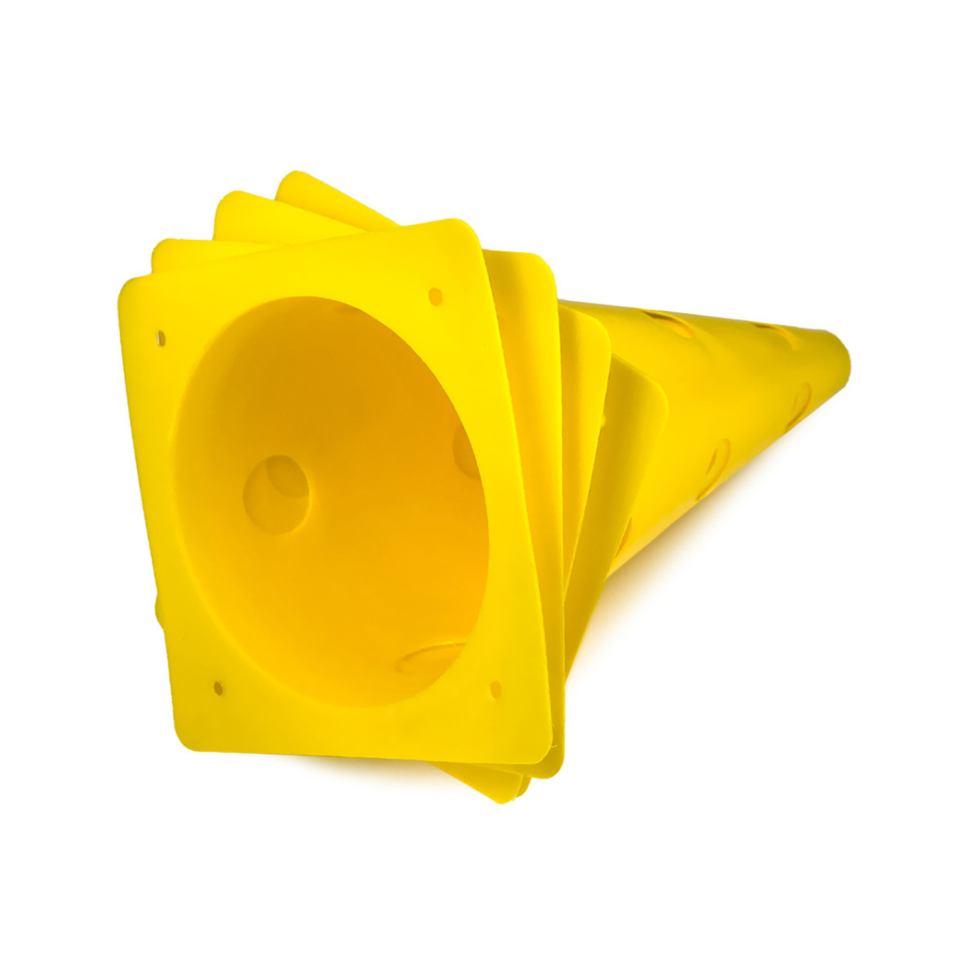 Конуси-фішки спортивні EasyFit 31 см (набір з 4 штук) жовті - 4 - Robinzon.ua