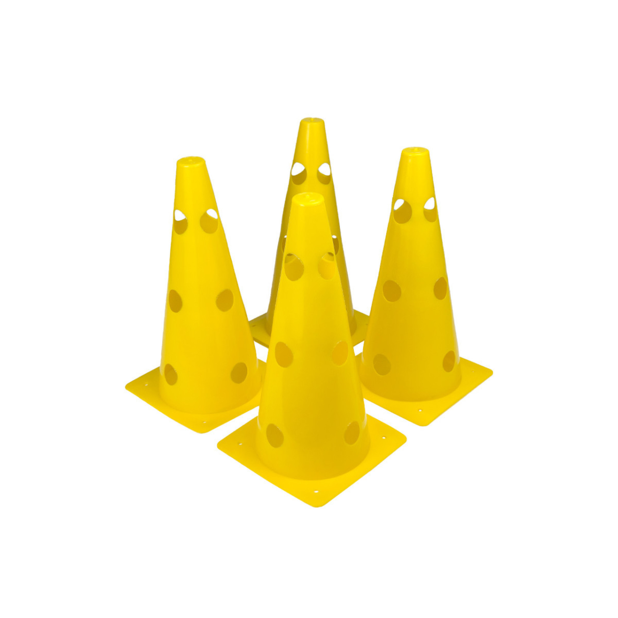 Конуси-фішки спортивні EasyFit 31 см (набір з 4 штук) жовті - 1 - Robinzon.ua
