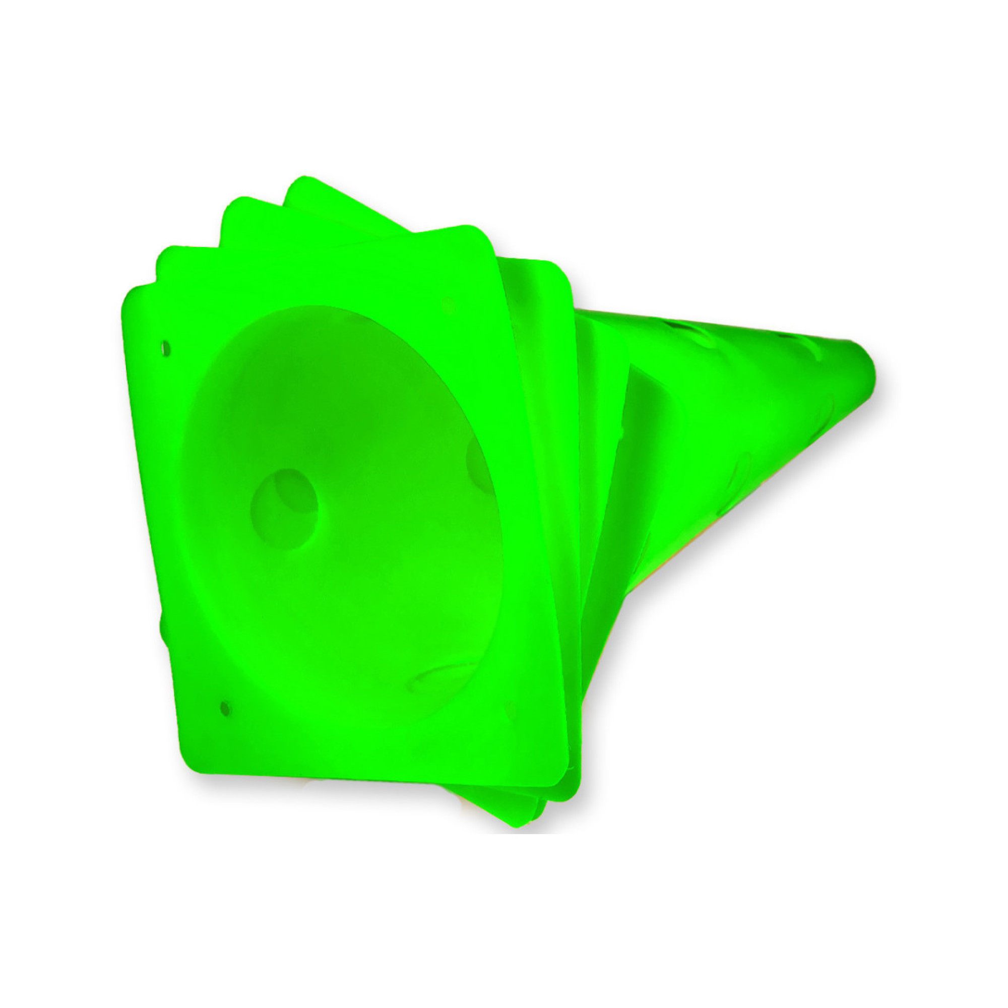 Конуси-фішки спортивні EasyFit 31 см (набір з 4 штук) зелені - 4 - Robinzon.ua