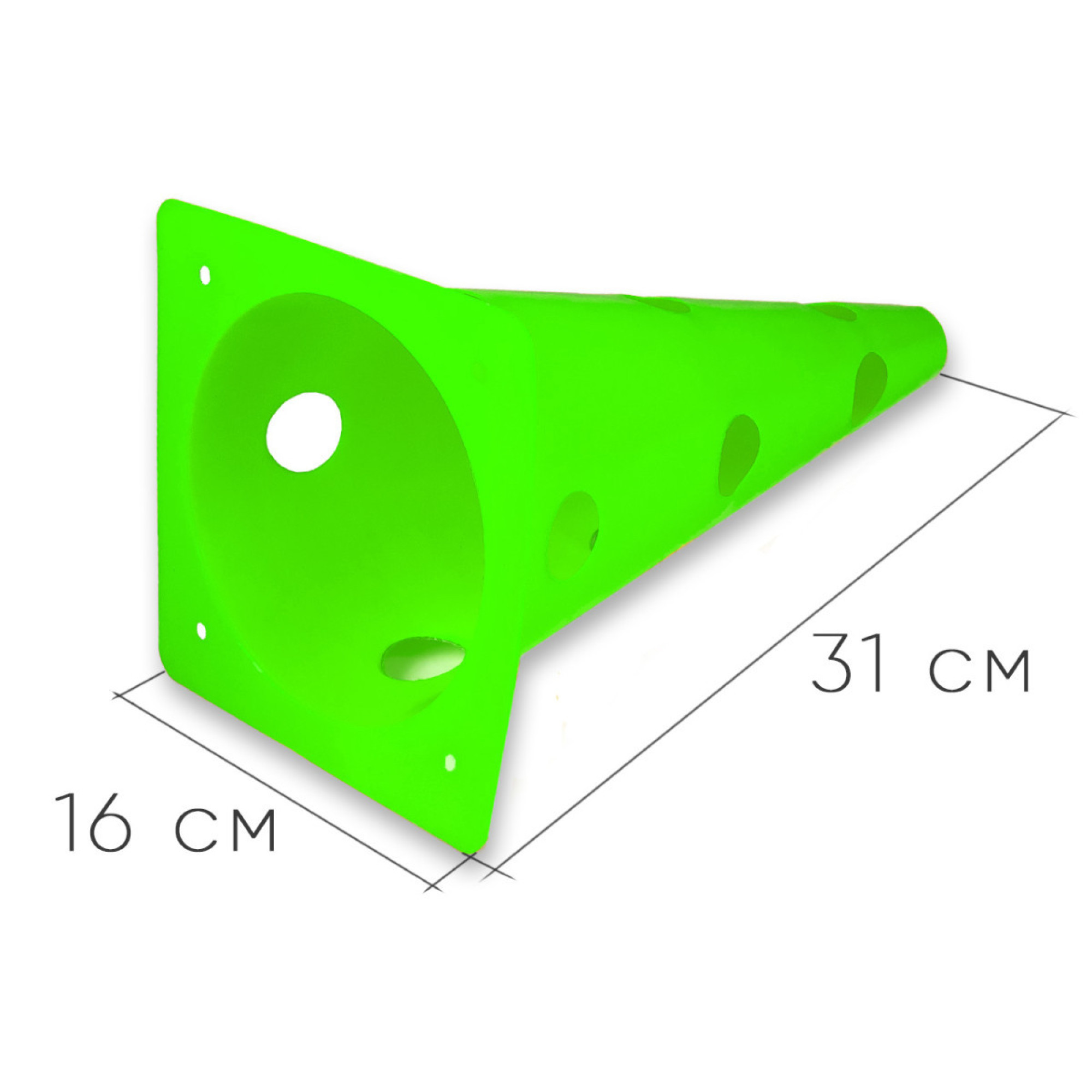 Конуси-фішки спортивні EasyFit 31 см (набір з 4 штук) зелені - 3 - Robinzon.ua