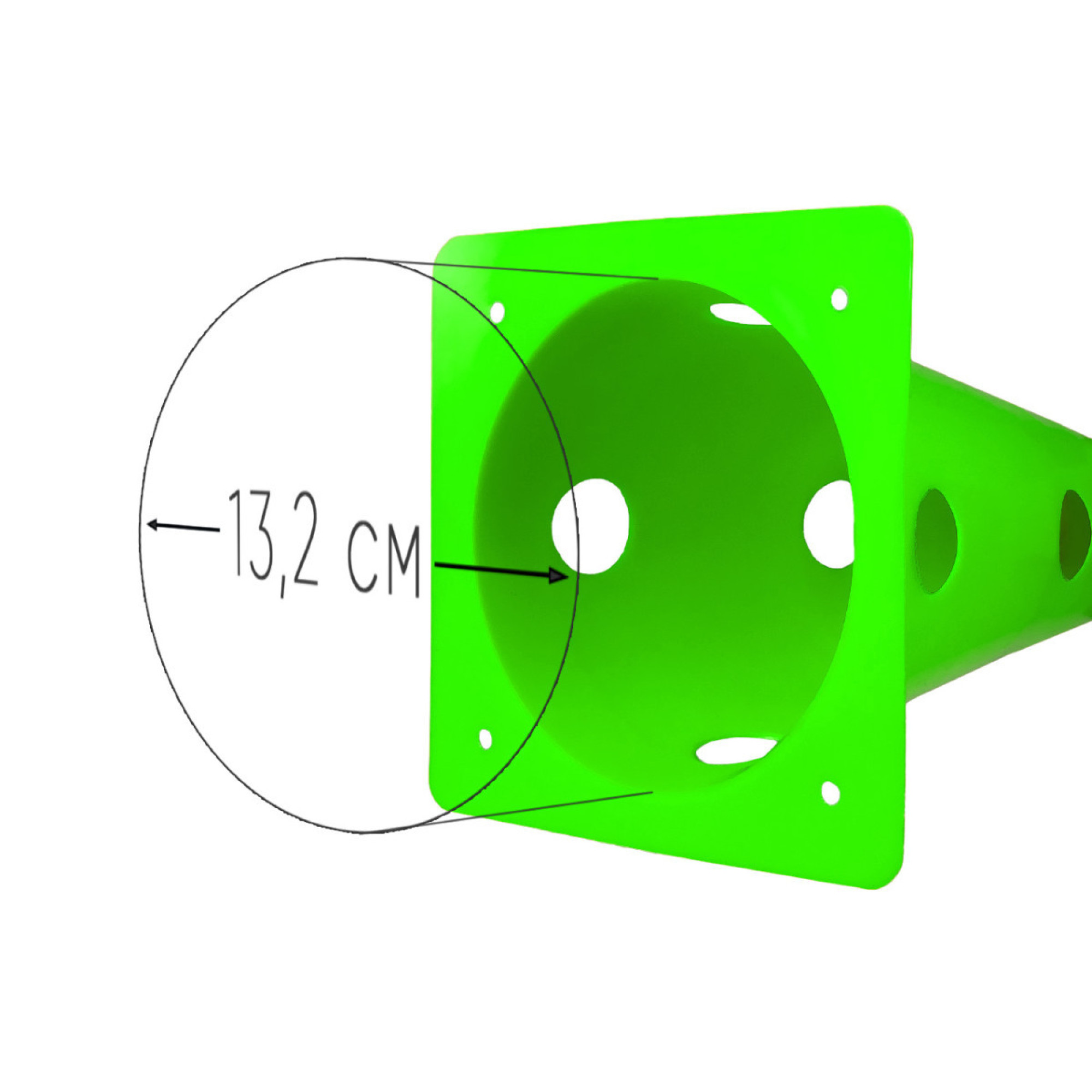 Конуси-фішки спортивні EasyFit 31 см (набір з 4 штук) зелені - 2 - Robinzon.ua