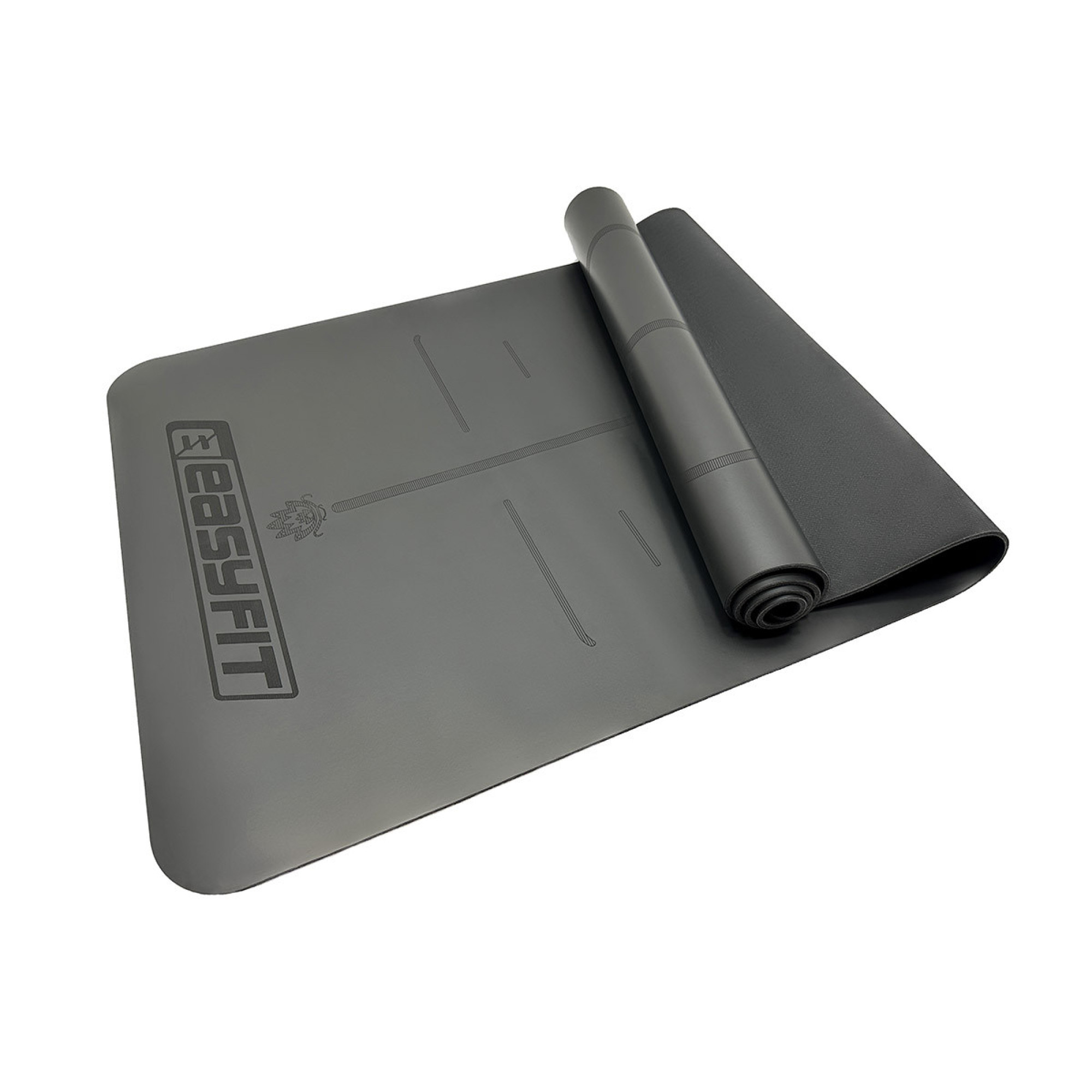 Килимок для йоги професійний EasyFit Pro каучук 5 мм Чорний - Robinzon.ua