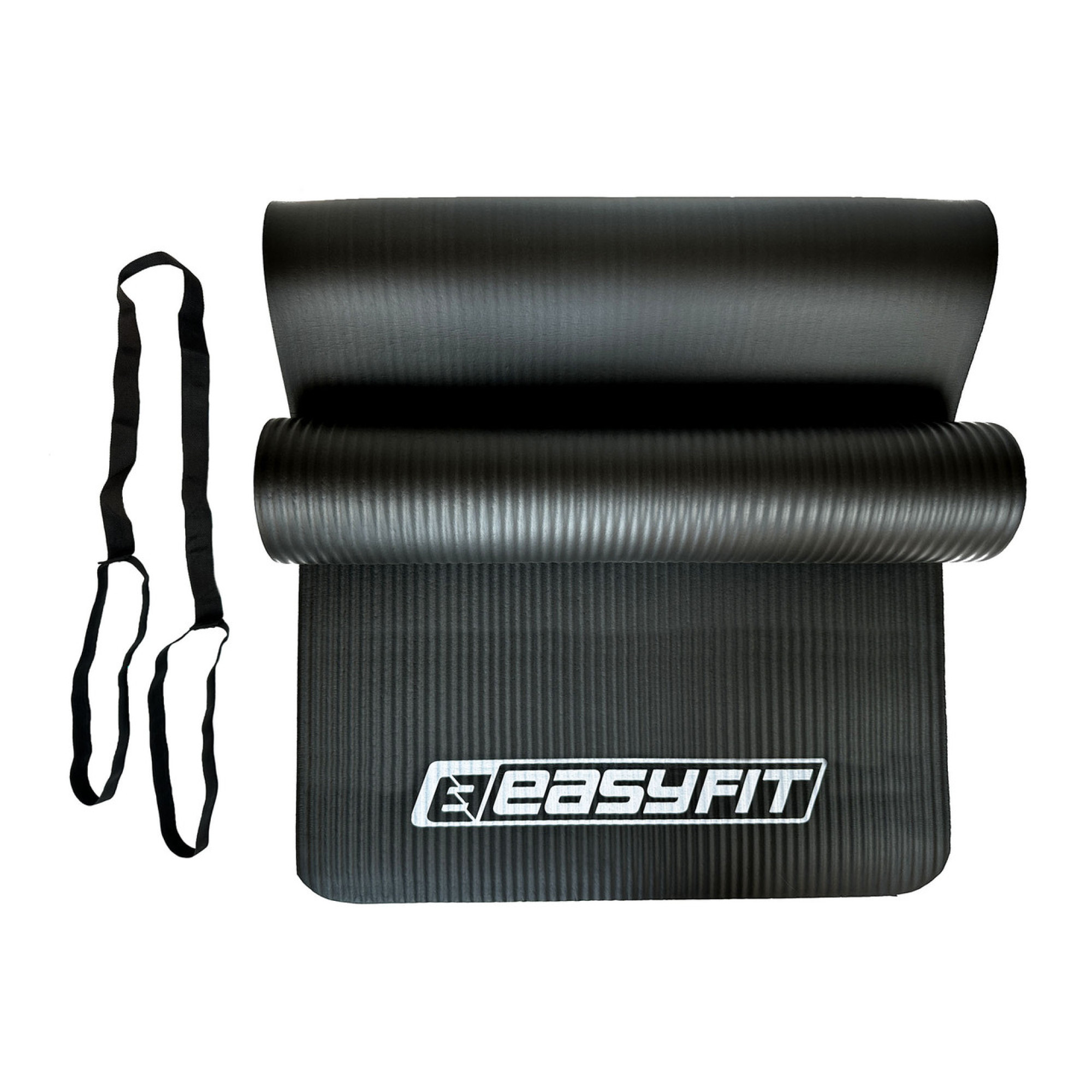 Коврик для фитнеса и йоги EasyFit NBR 10 мм Черный - 1 - Robinzon.ua