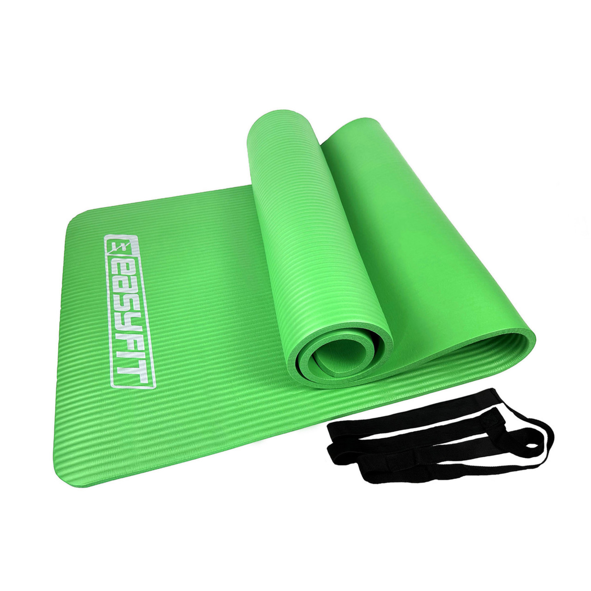 Килимок для фітнесу та йоги EasyFit NBR 10 мм Зелений - Robinzon.ua