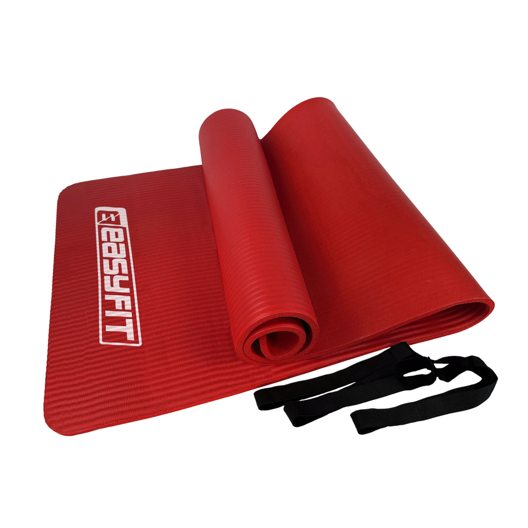 Килимок для фітнесу та йоги EasyFit NBR 10 мм Червоний - Robinzon.ua