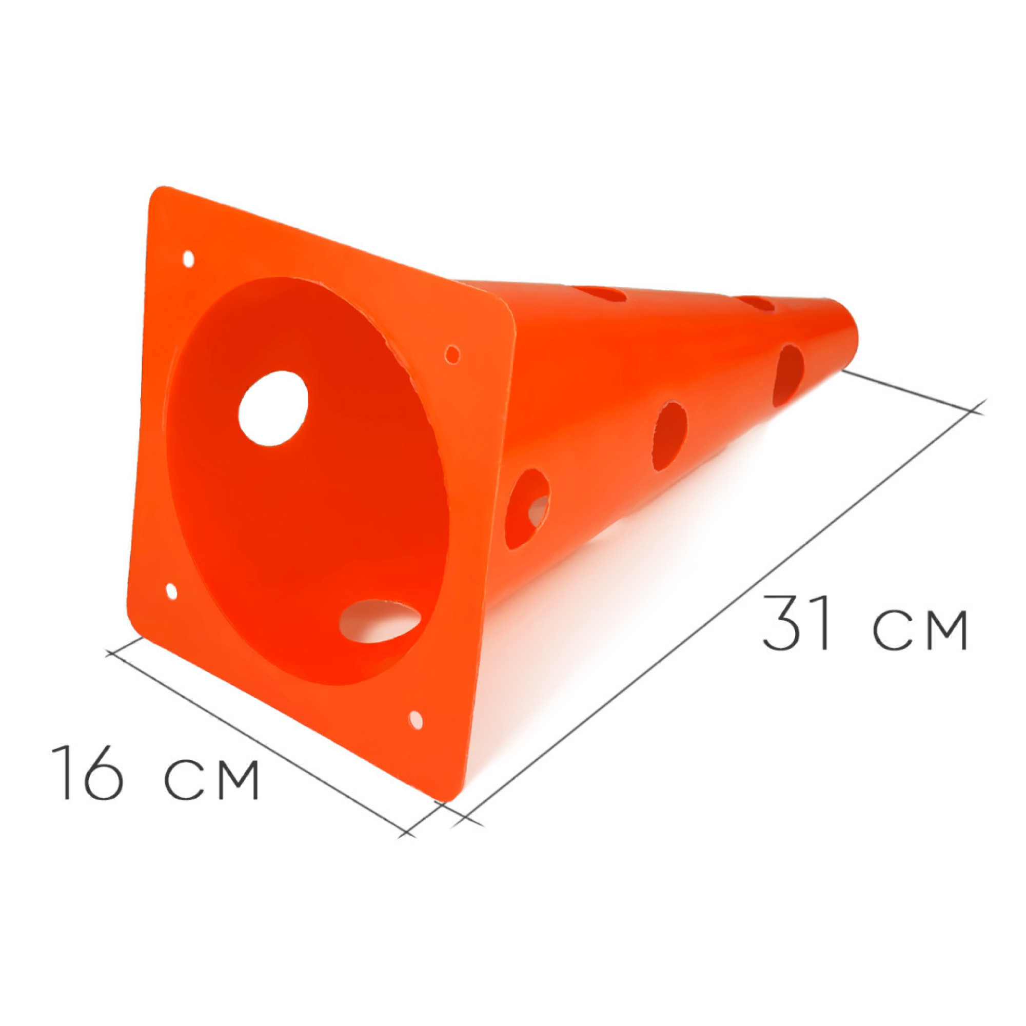 Конус-фішка спортивна EasyFit 31 см помаранчева - 1 - Robinzon.ua