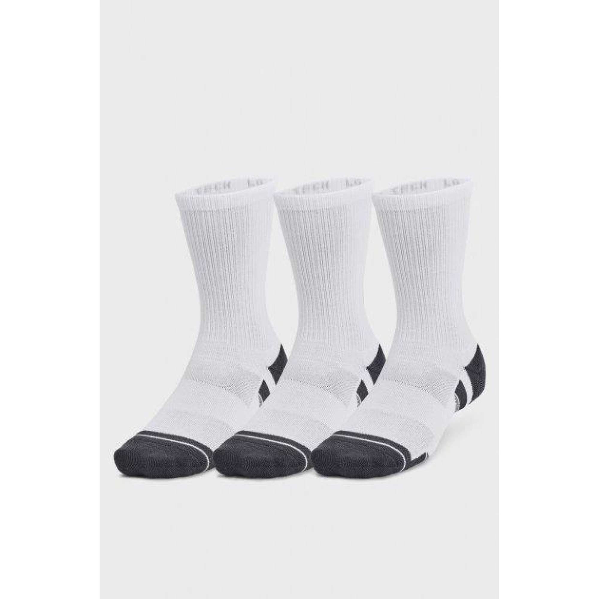 Шкарпетки UA Performance Tech 3pk Crew Білий XL (1379512-100 XL) - Robinzon.ua