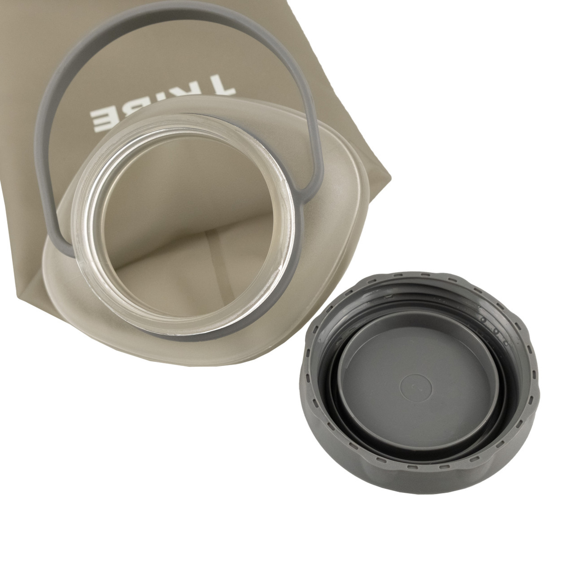 Пляшка Tribe Soft Bottle 1 л TPU м'яка  T-FE-0023-grey - 1 - Robinzon.ua