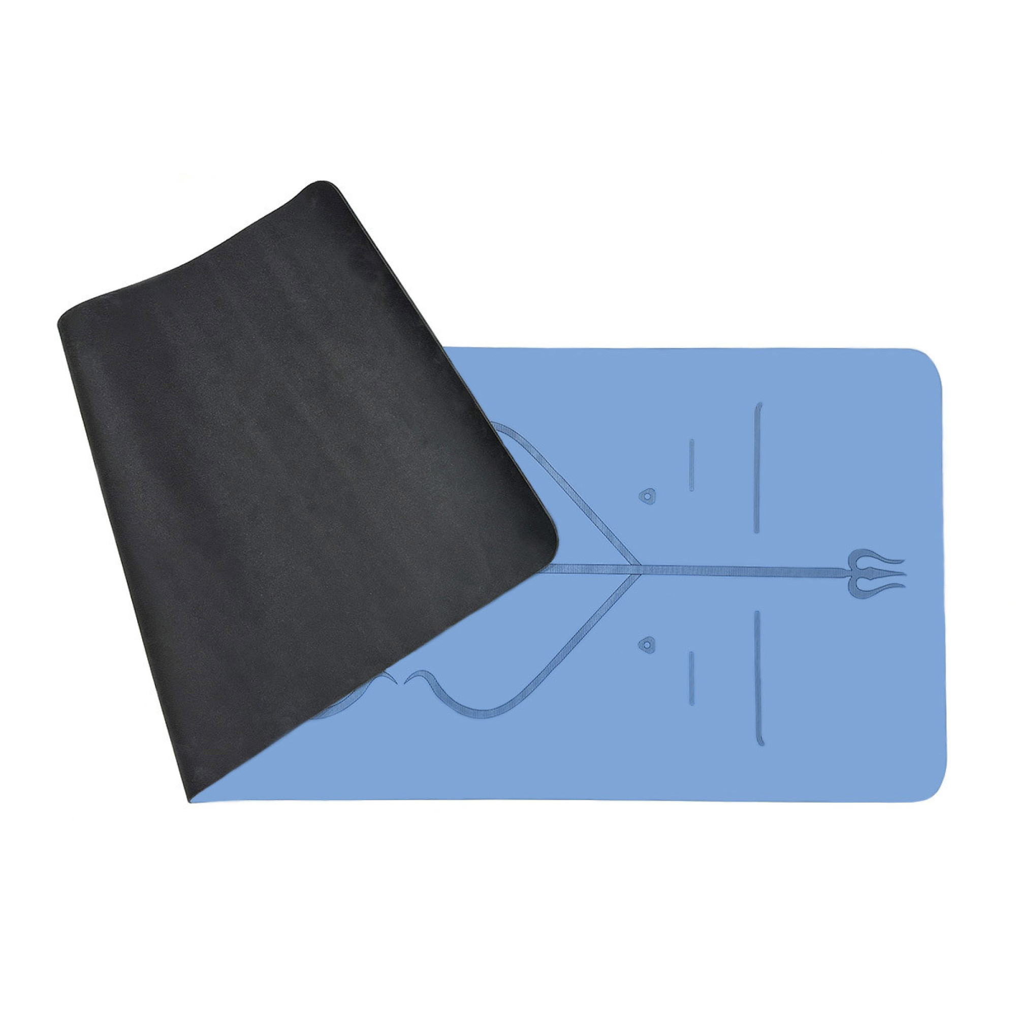 Коврик для йоги профессиональный EasyFit Pro каучук 5 мм Голубой - 2 Коврик для йоги профессиональный EasyFit Pro каучук 5 мм Голубой - 2 - Robinzon.ua